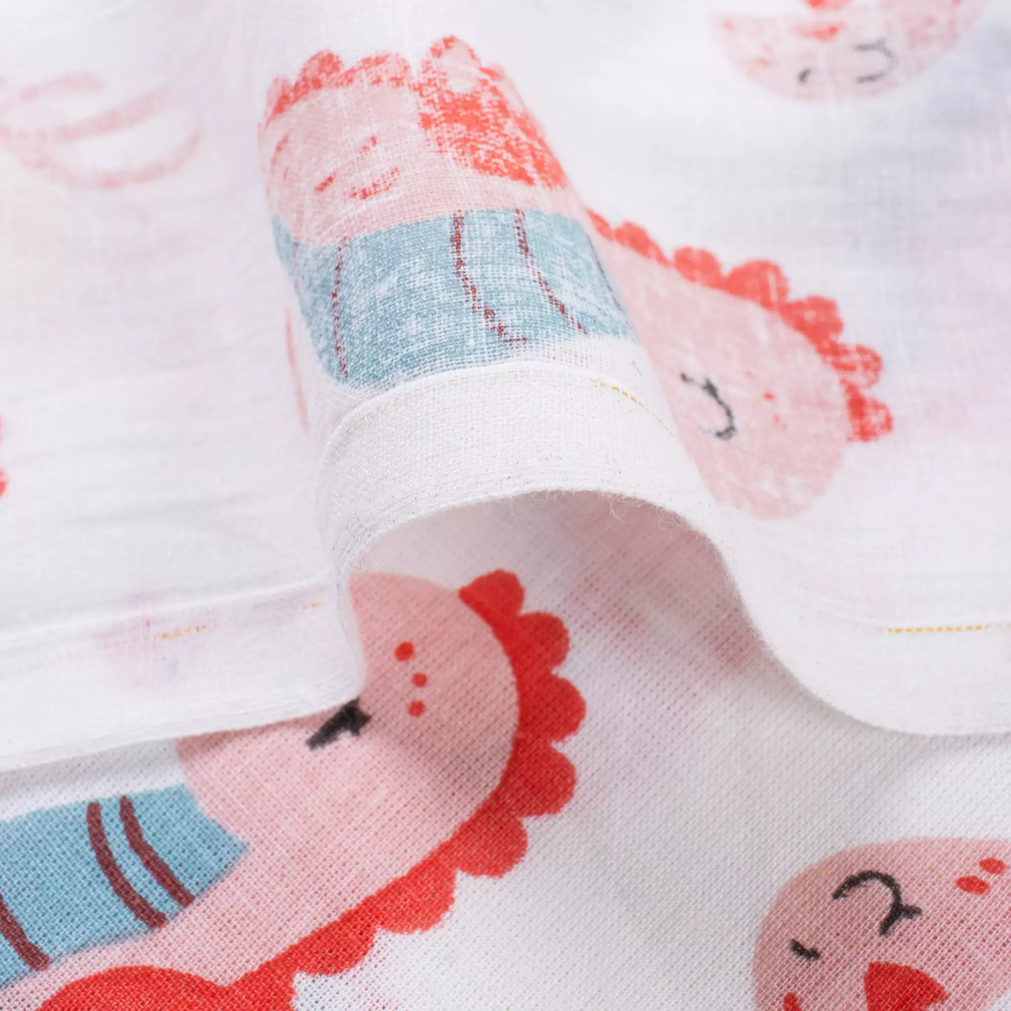 Animal Hand Block Printed Cotton Fabric by the Yard - Image 2