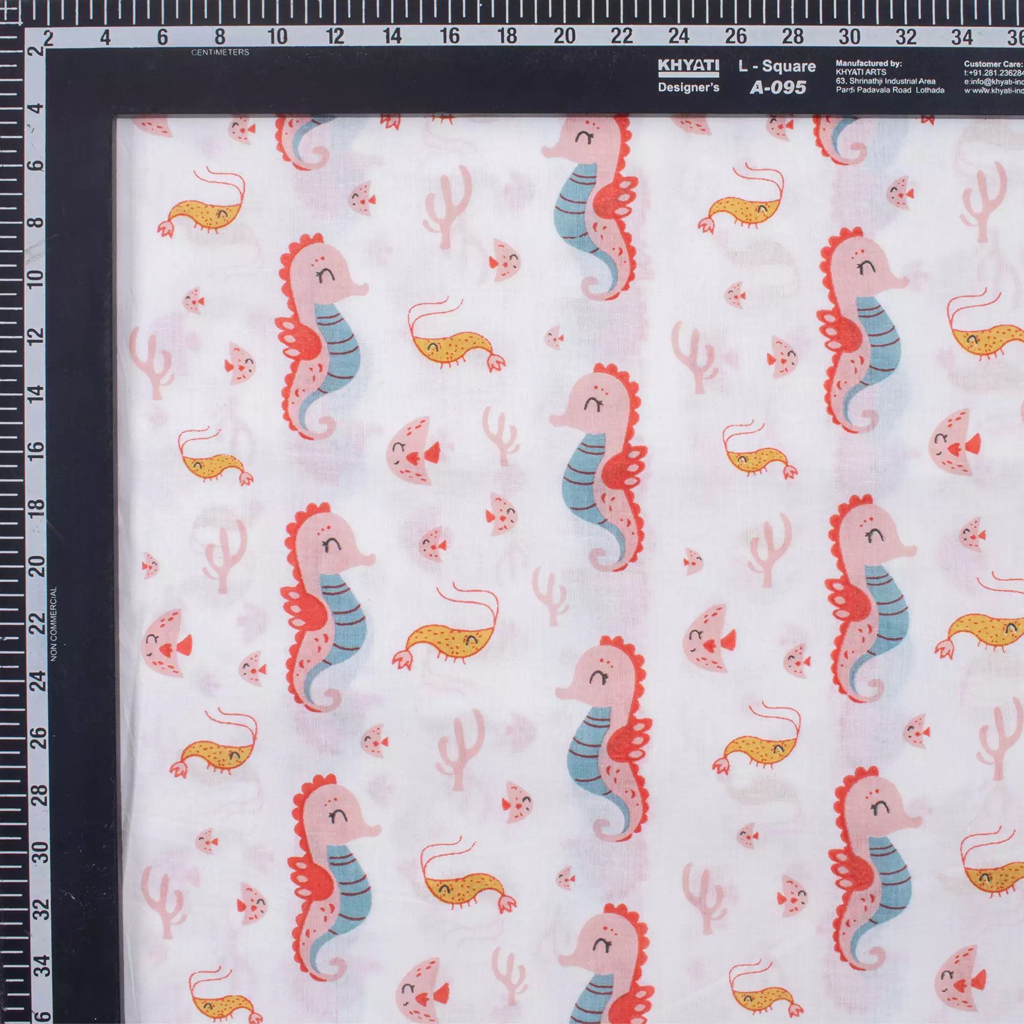 Animal Hand Block Printed Cotton Fabric by the Yard - Image 3