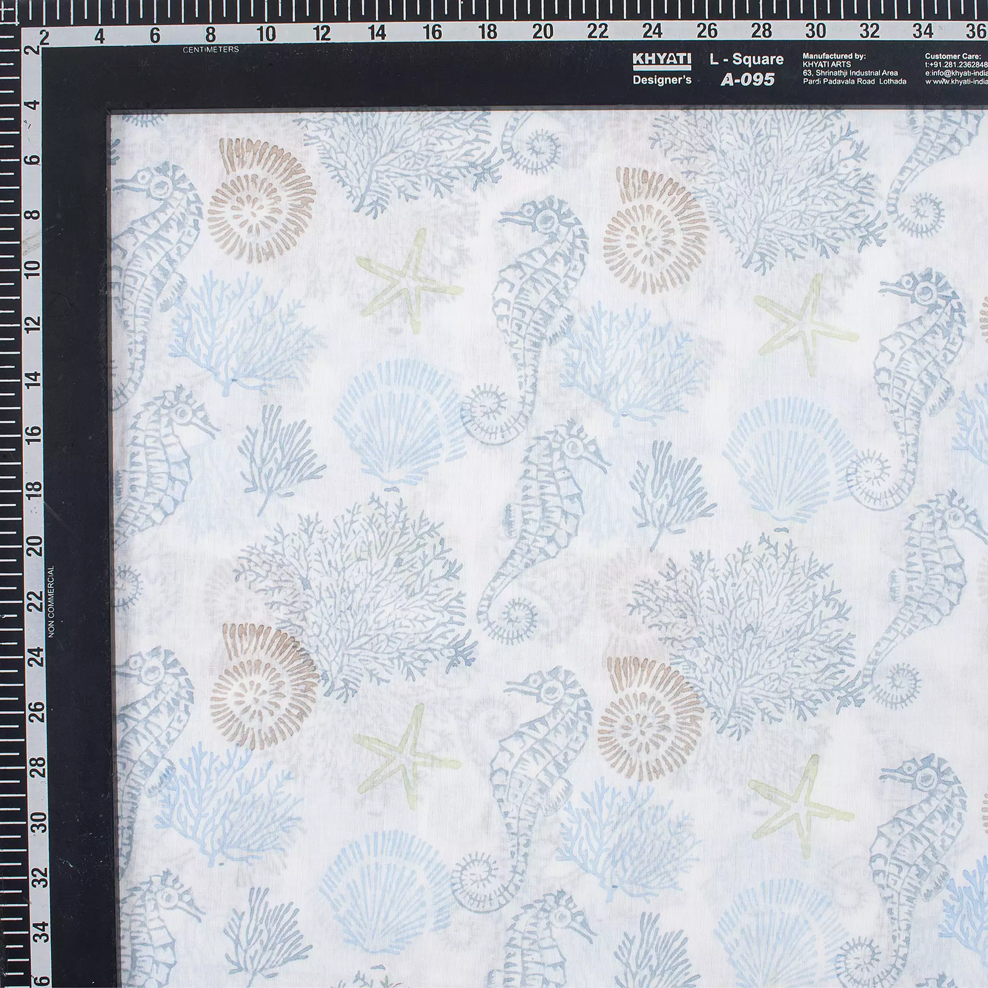 Hand Block Printed Cotton Fabric - Image 3