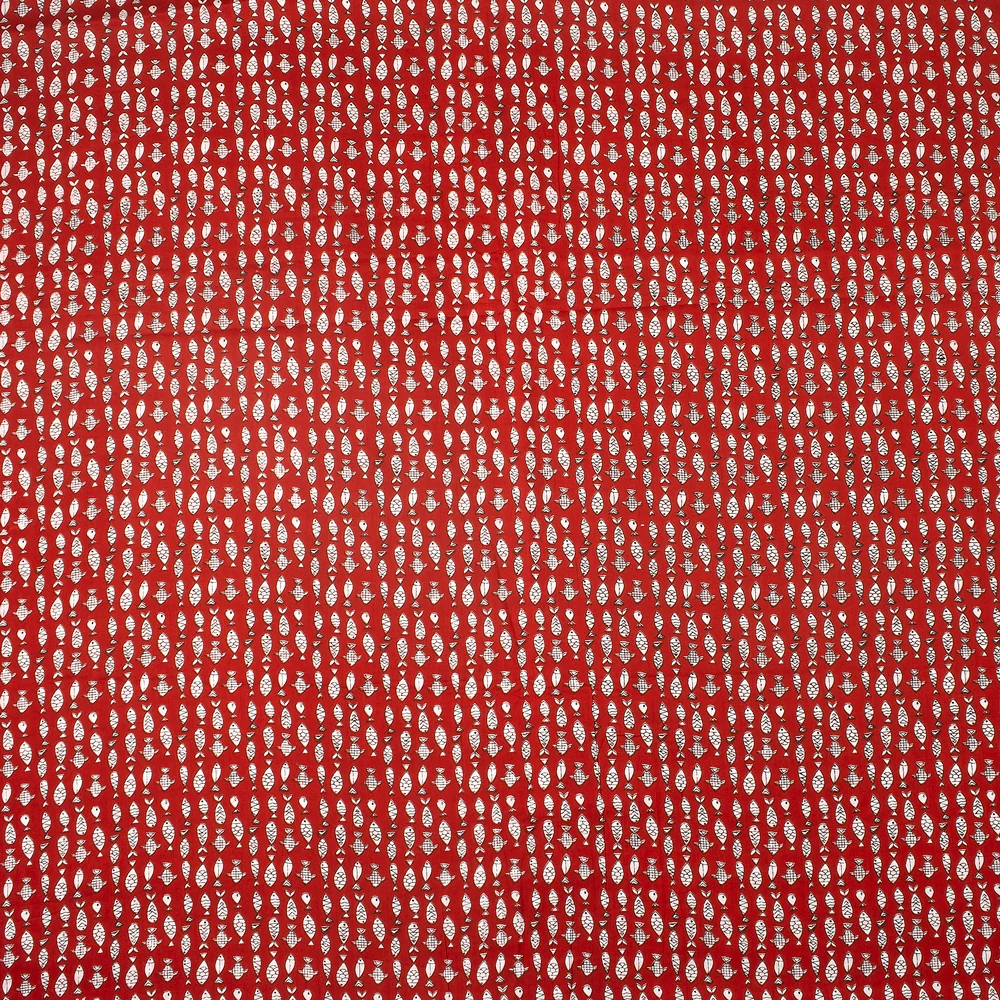 Animal Print Jaipuri Hand Block Print Fabric - Image 2