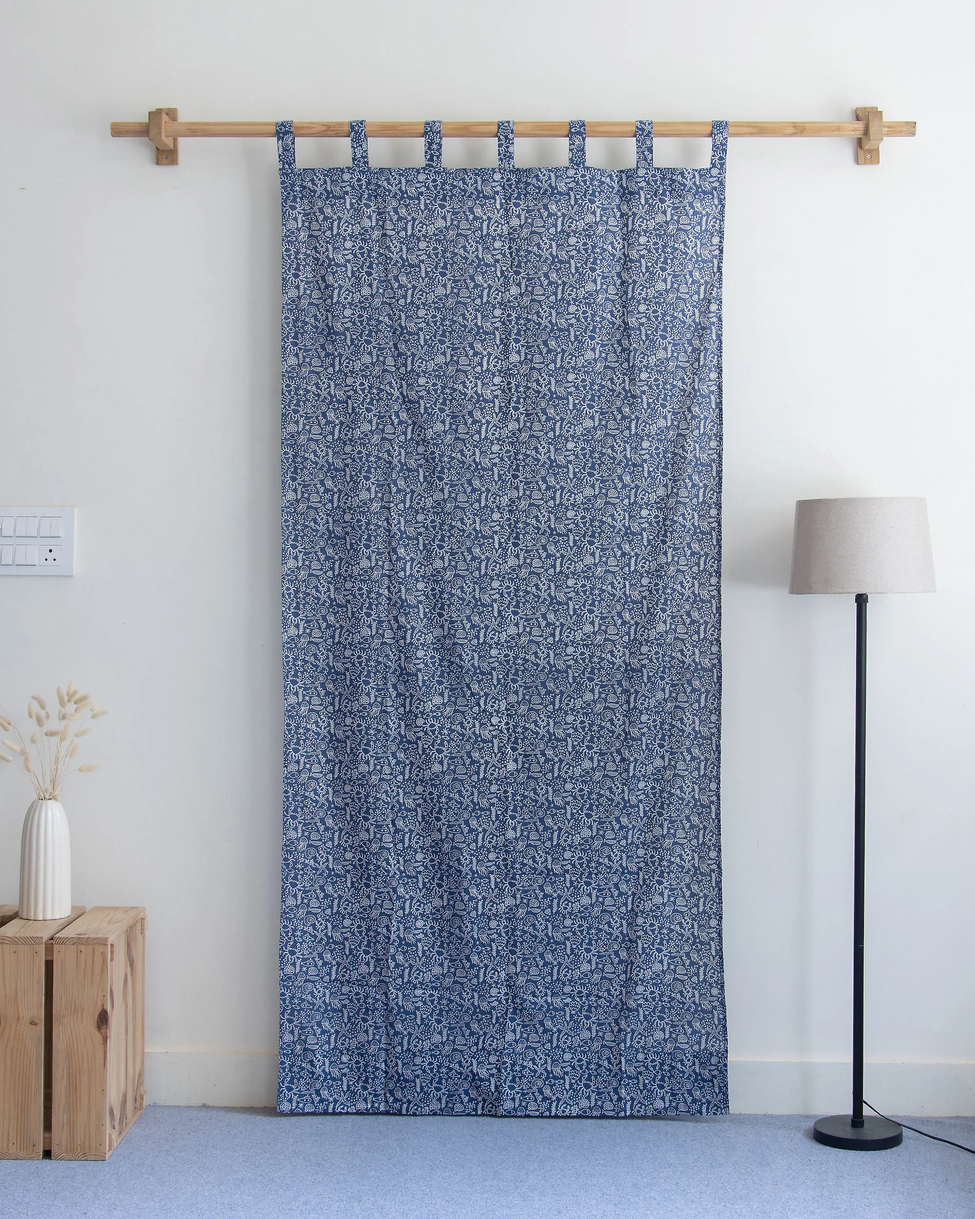 Aquatic Animals Block Printed Curtains - Image 5