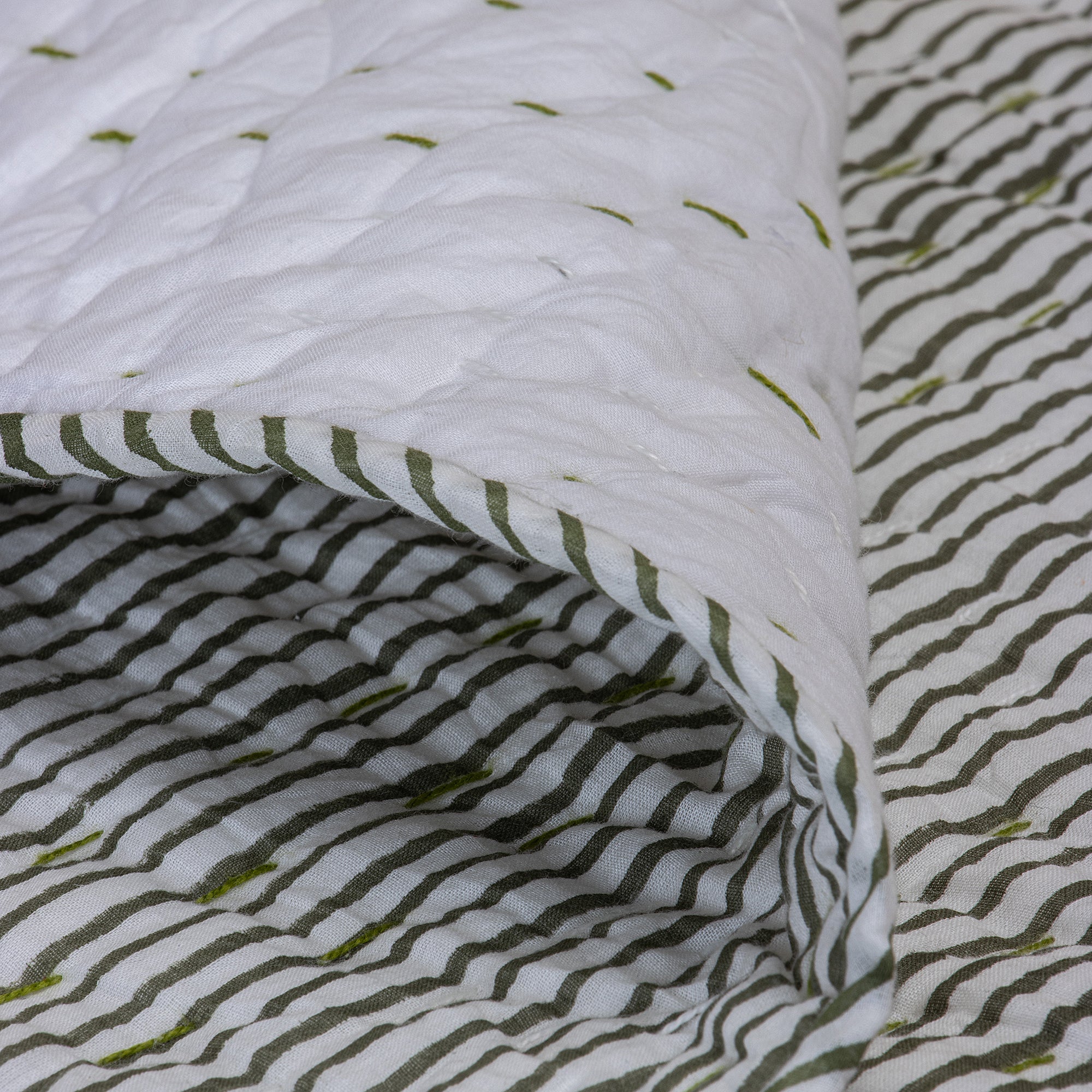 Hand Block Printed Pure Cotton Baby Quilt - Image 5
