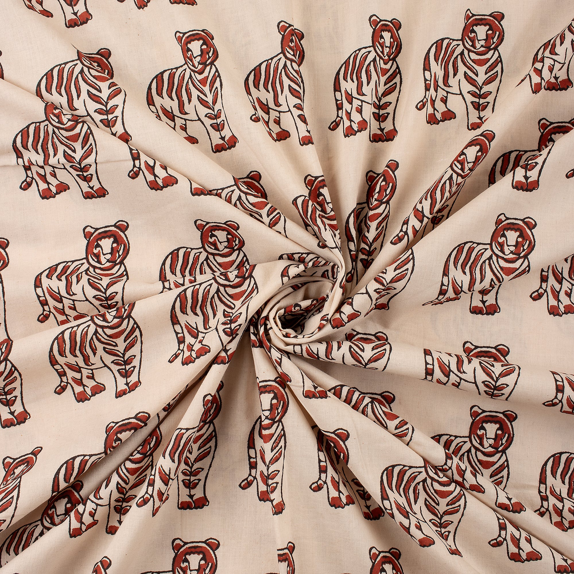 Premium Bagru Hand Block Printed Cotton Fabric - Image 2