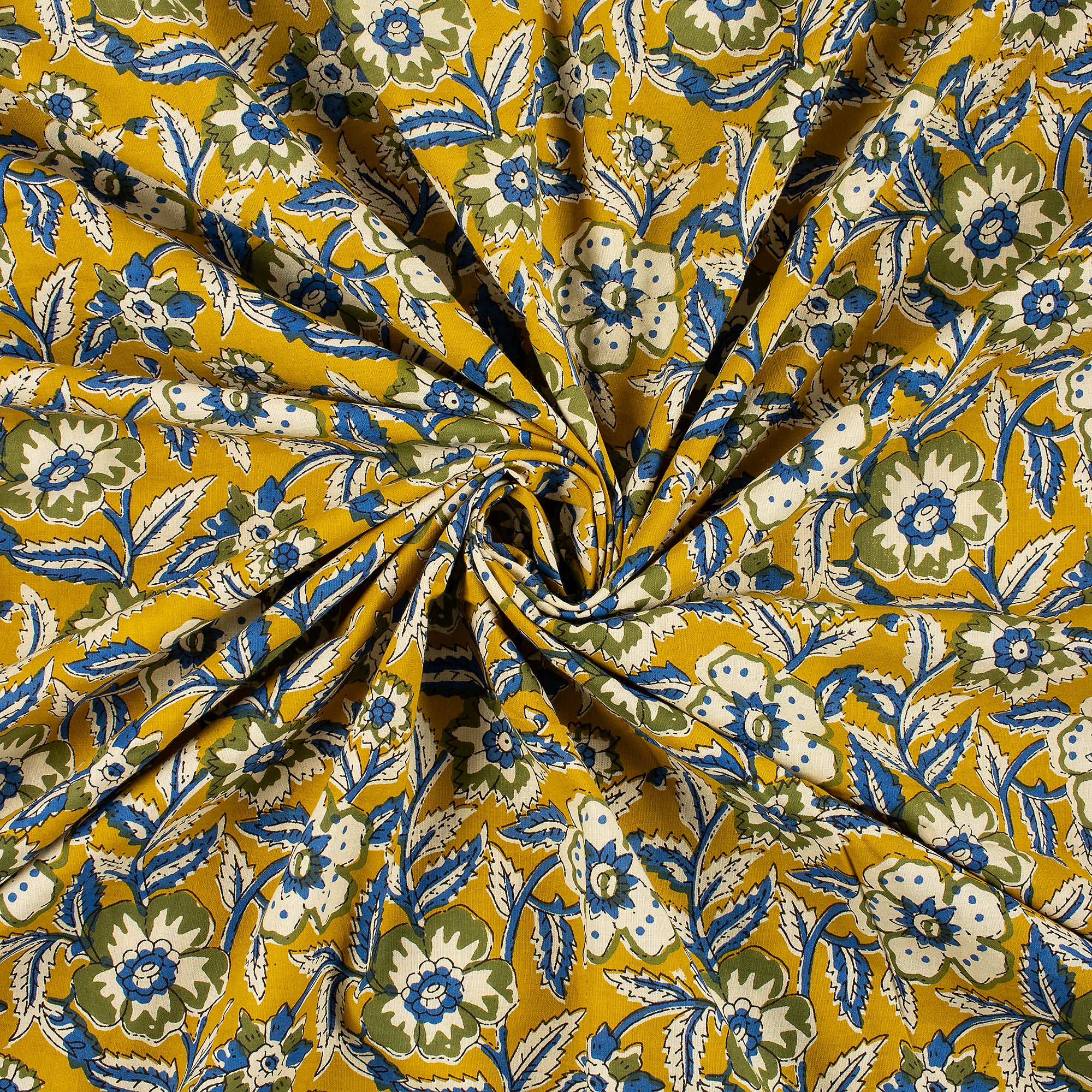 Bagru Hand Block Printed Sewing Cotton Fabric - Image 2