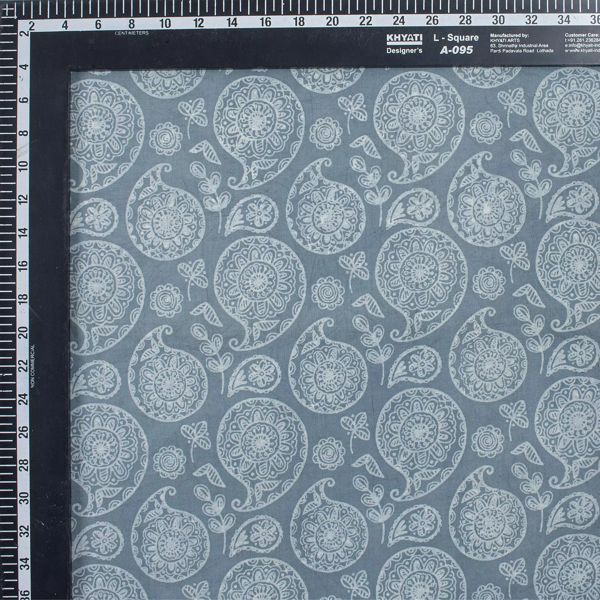 Paisley Organic Cotton Kashish Fabric - Image 3