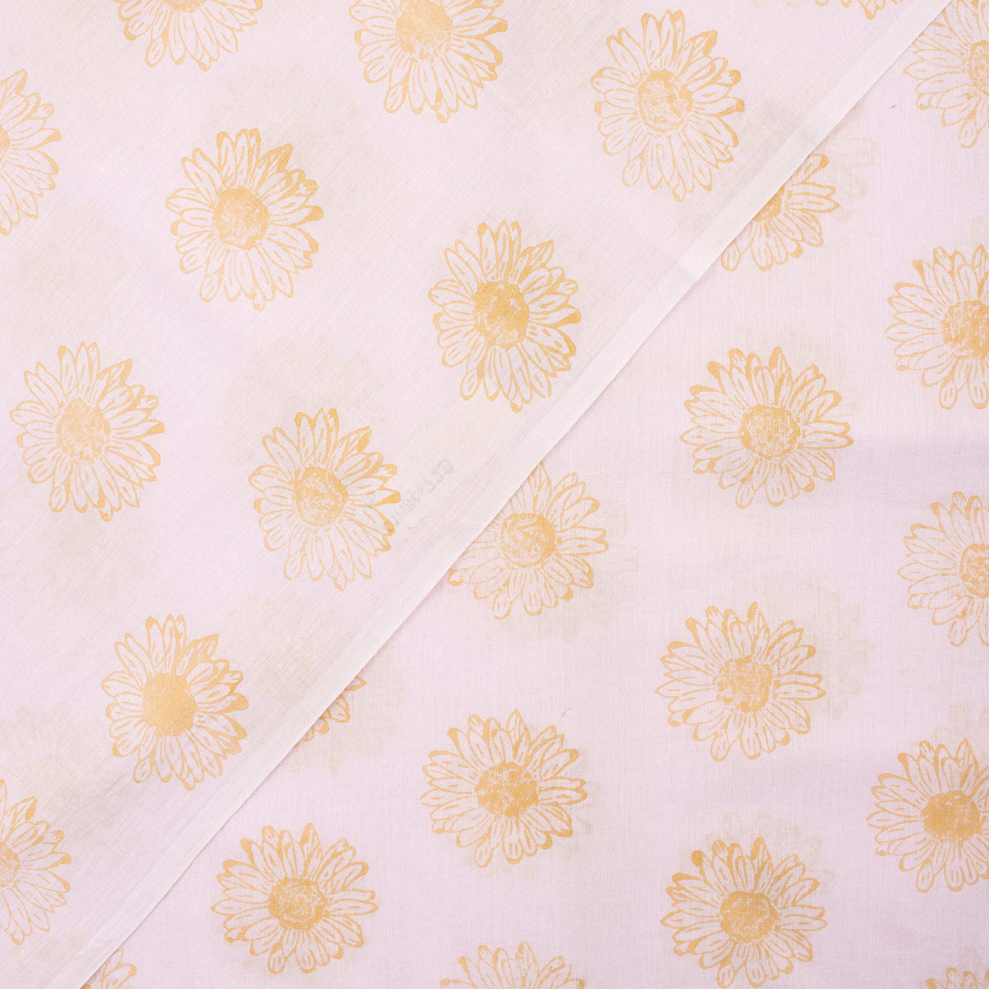 Beautiful Indian Floral Hand Block Printed Cotton Fabric - Image 4