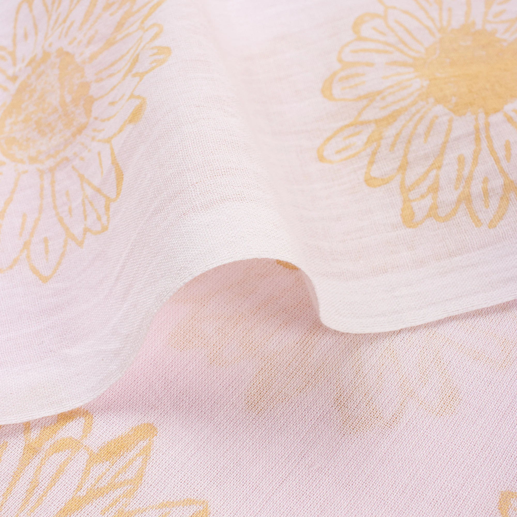 Beautiful Indian Floral Hand Block Printed Cotton Fabric - Image 5