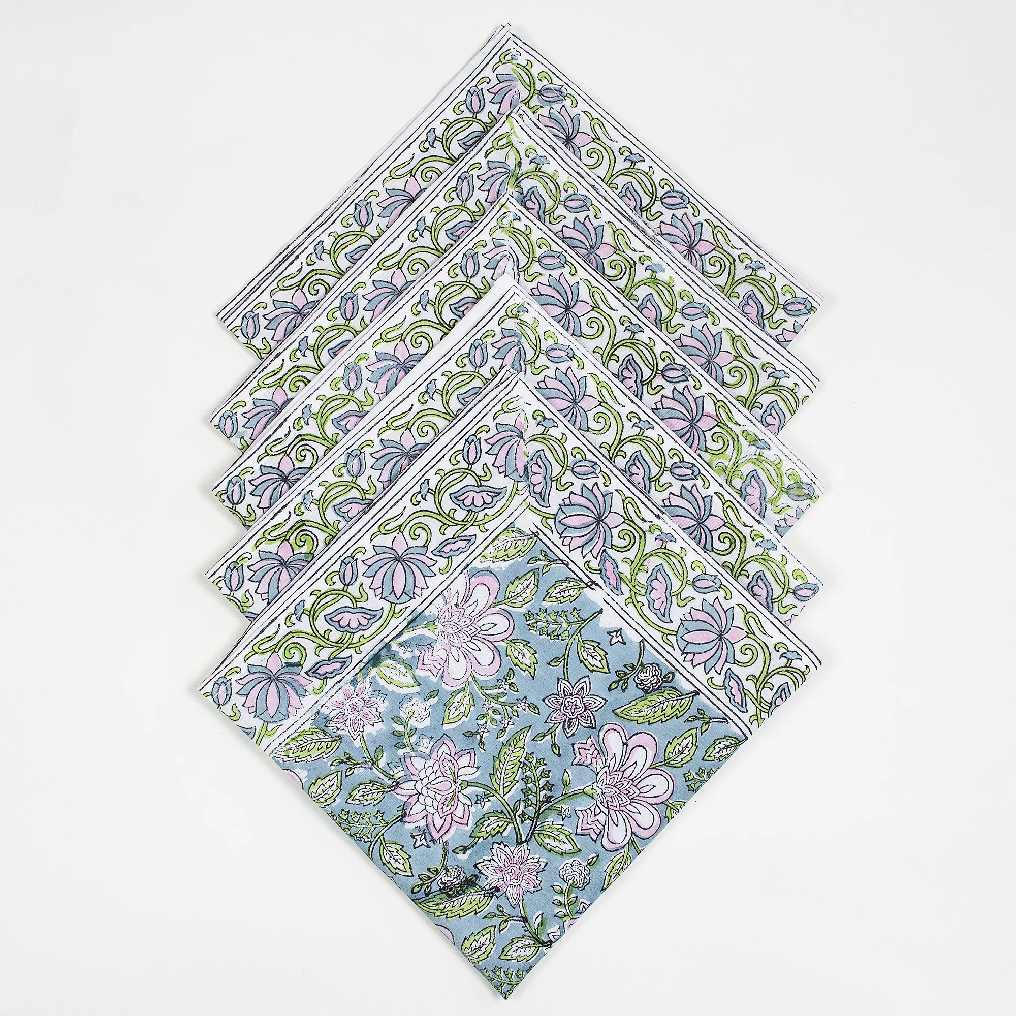 Cotton Hand Block Printed Table Napkin Cloth