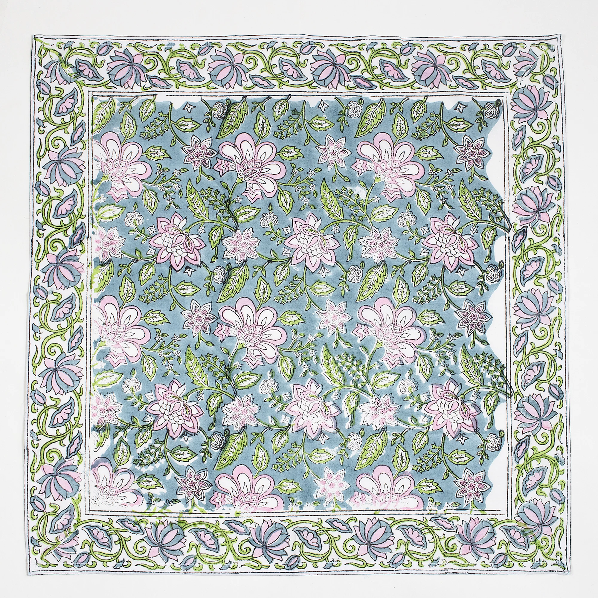 Cotton Hand Block Printed Table Napkin Cloth - Image 3