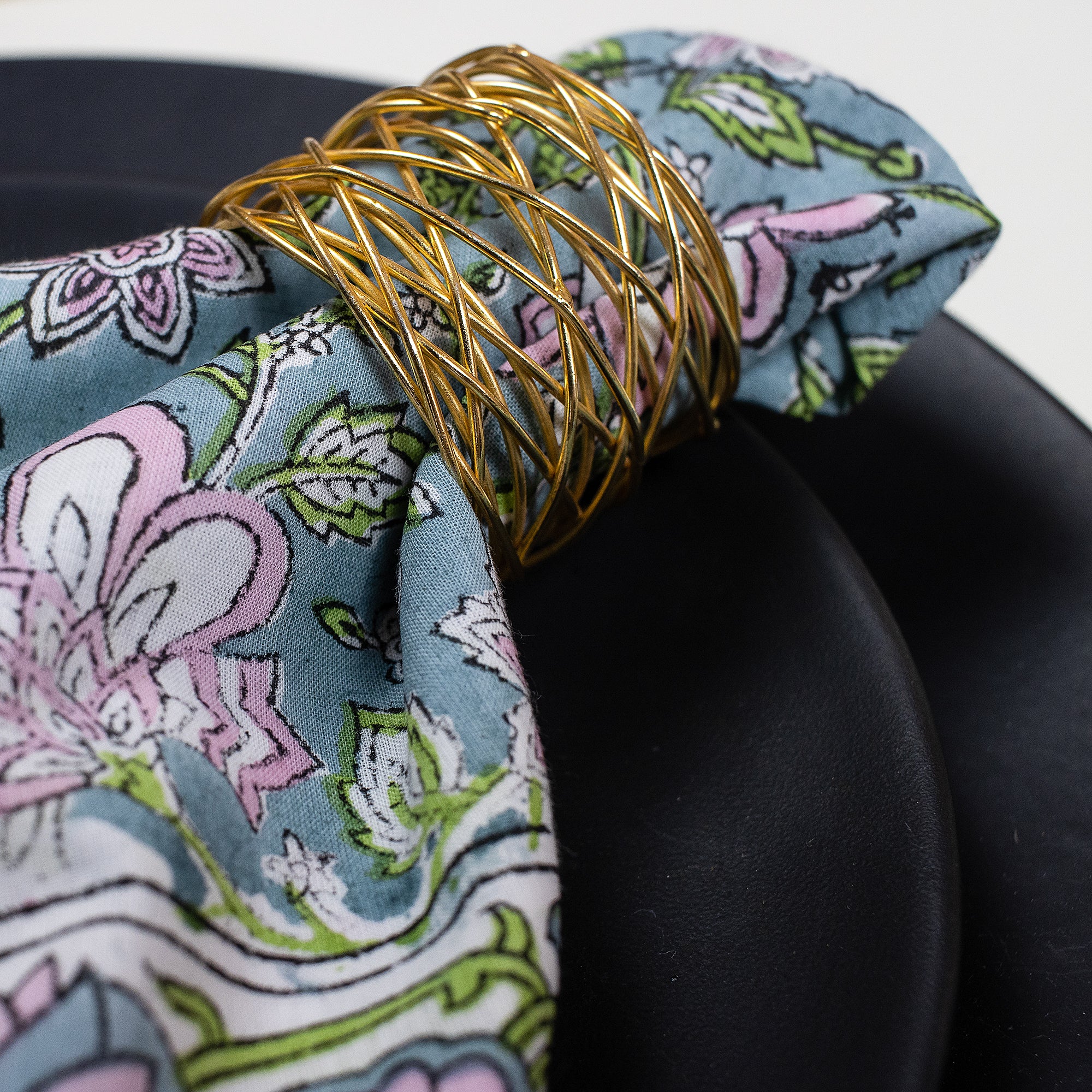 Cotton Hand Block Printed Table Napkin Cloth - Image 5