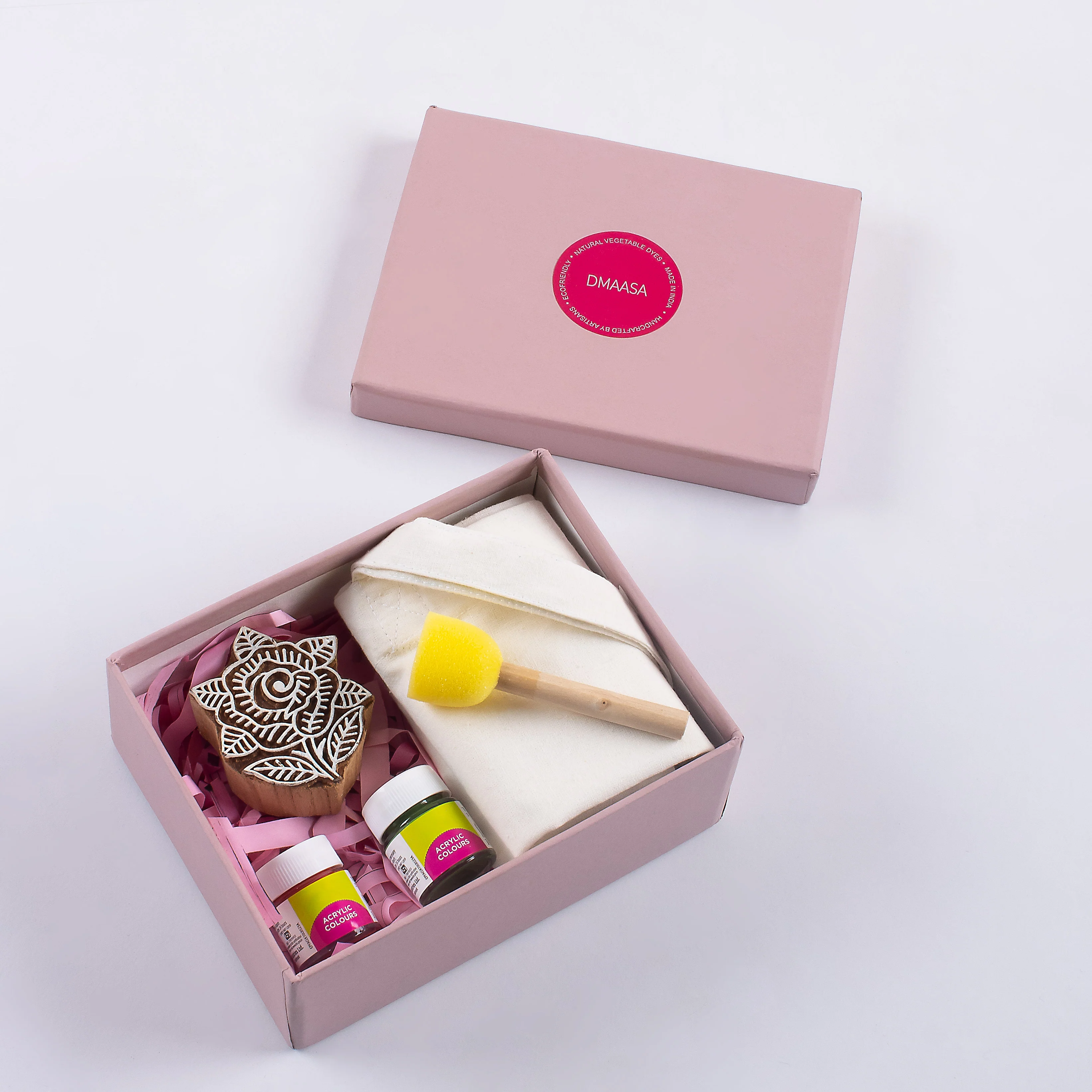 Floral Wooden Block Printing DIY Kit - Image 6