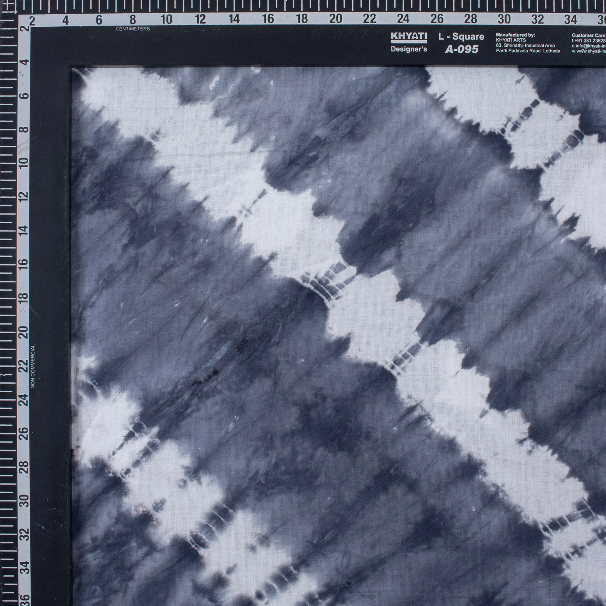 Best Modern Gray Stripe Tie Dye Fabric - Image 3