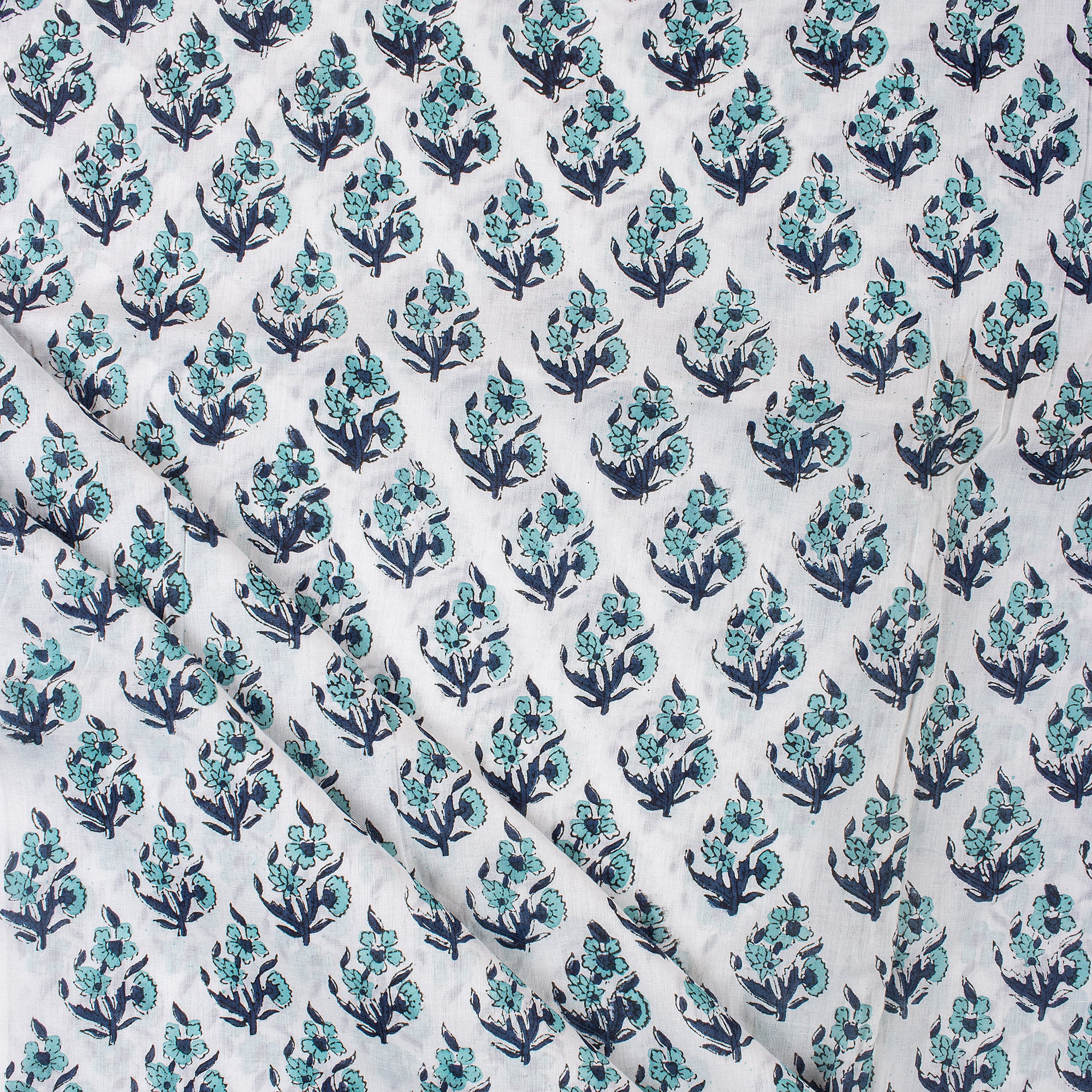 Modern Indian Hand Block Print Fabric