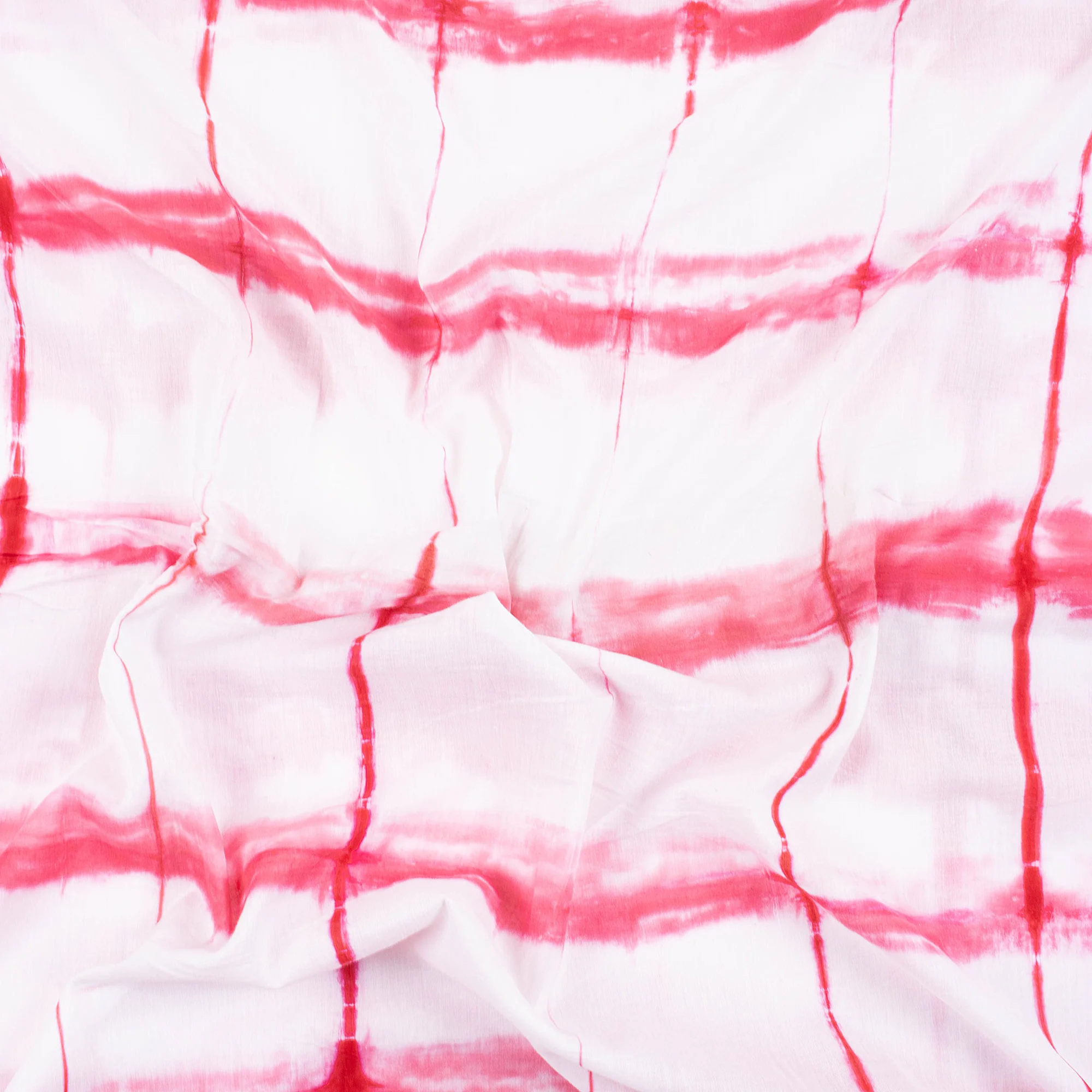 Pink Striped Tie Dye Shibori Fabric - Image 6