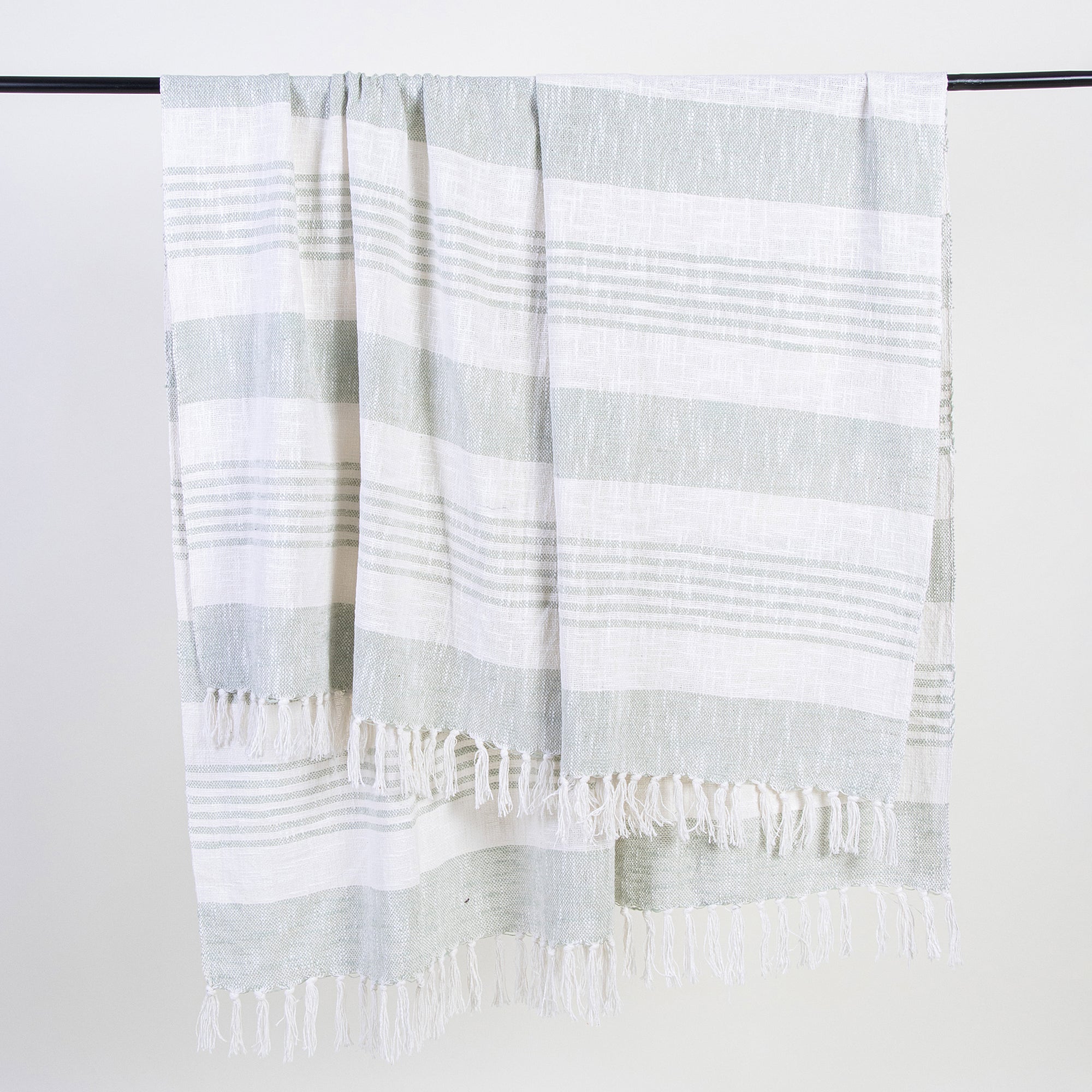 Printed Handmade Cotton Woven Throw Blanket - Image 6