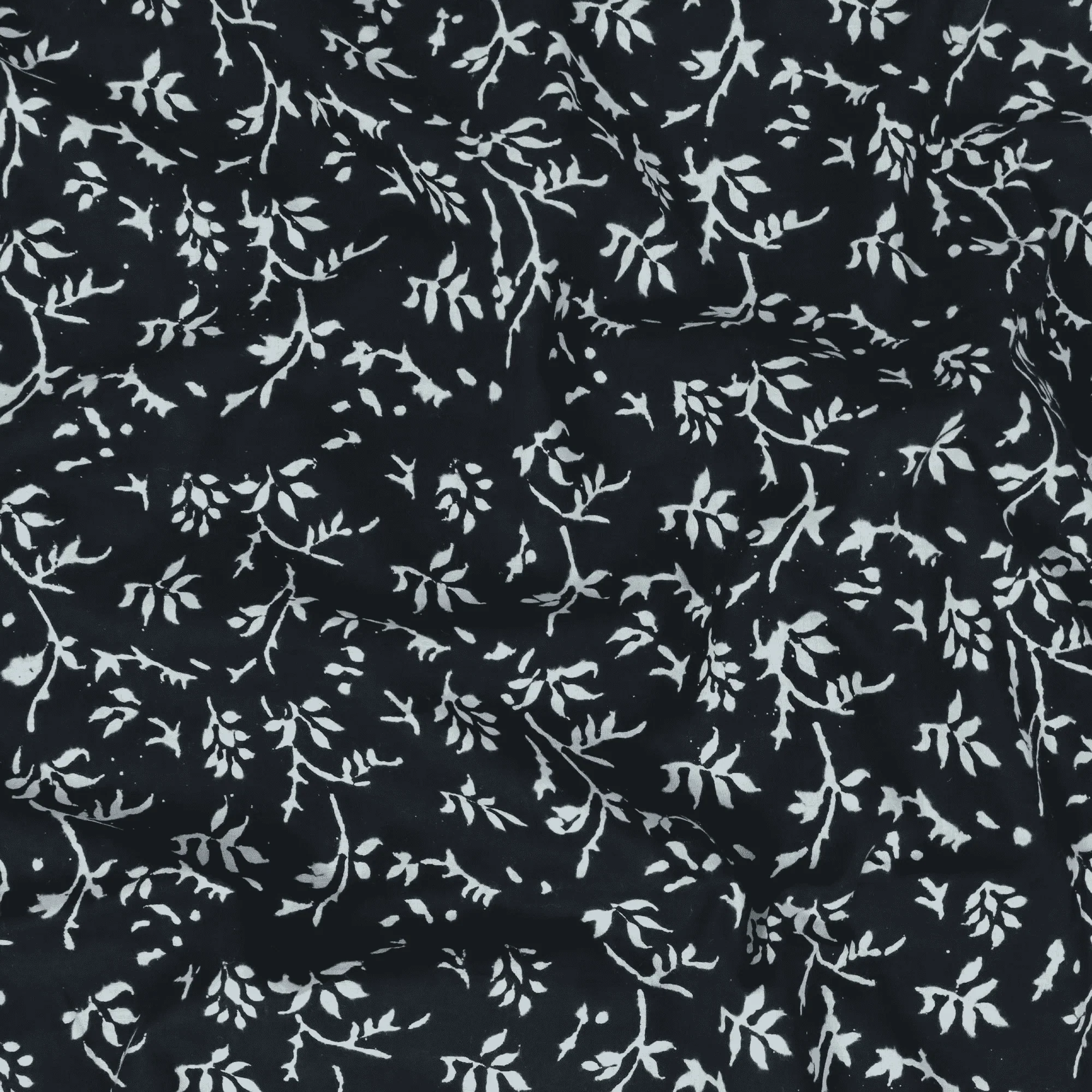Floral Handcrafted Mud Block Cotton Dress Fabric - Image 3