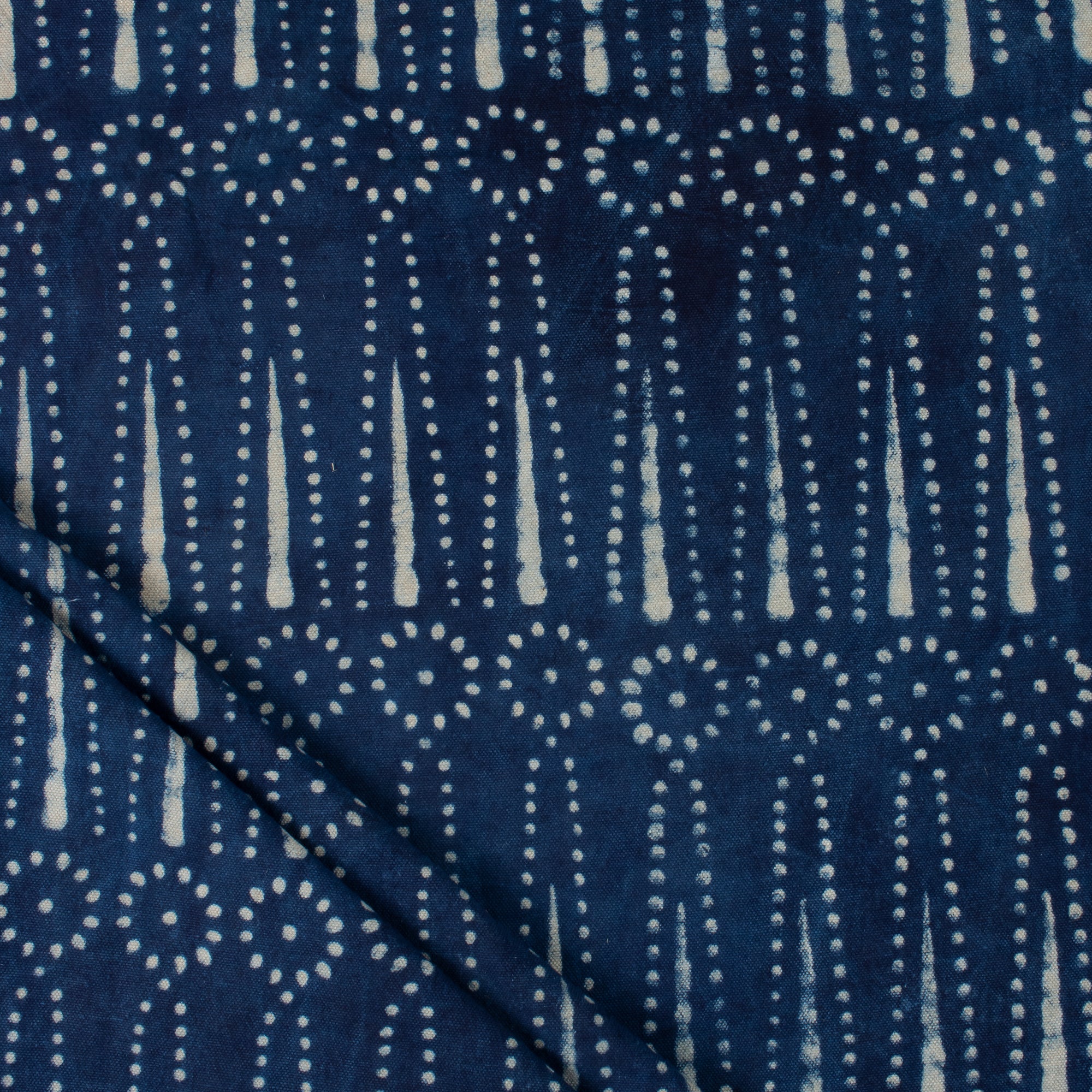 Indian Hand Block Leaf Printed Cotton Fabric By Yard