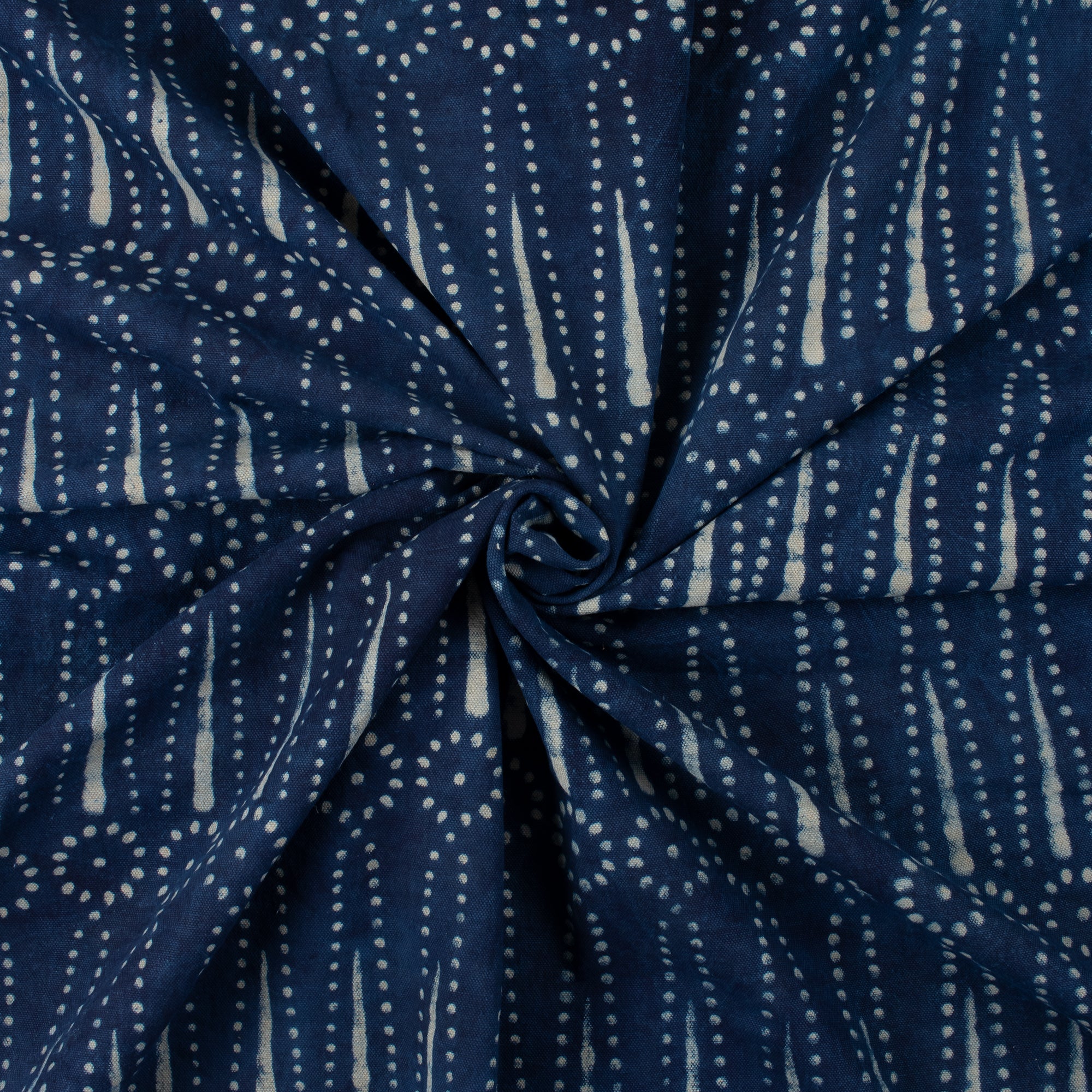 Indian Hand Block Leaf Printed Cotton Fabric By Yard - Image 3