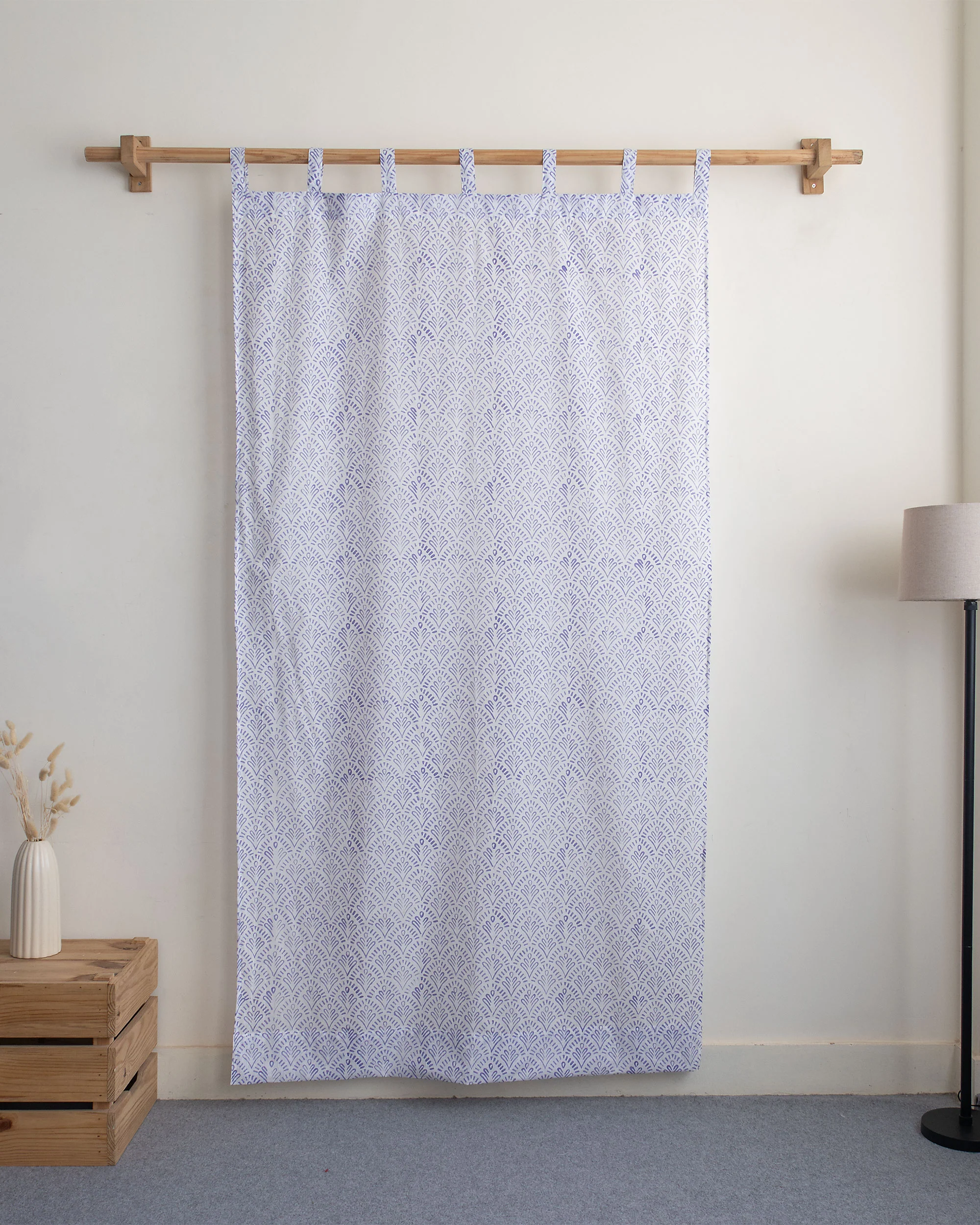 Block Print Cotton Curtains for Windows | Bedroom | Room Decor - Image 5