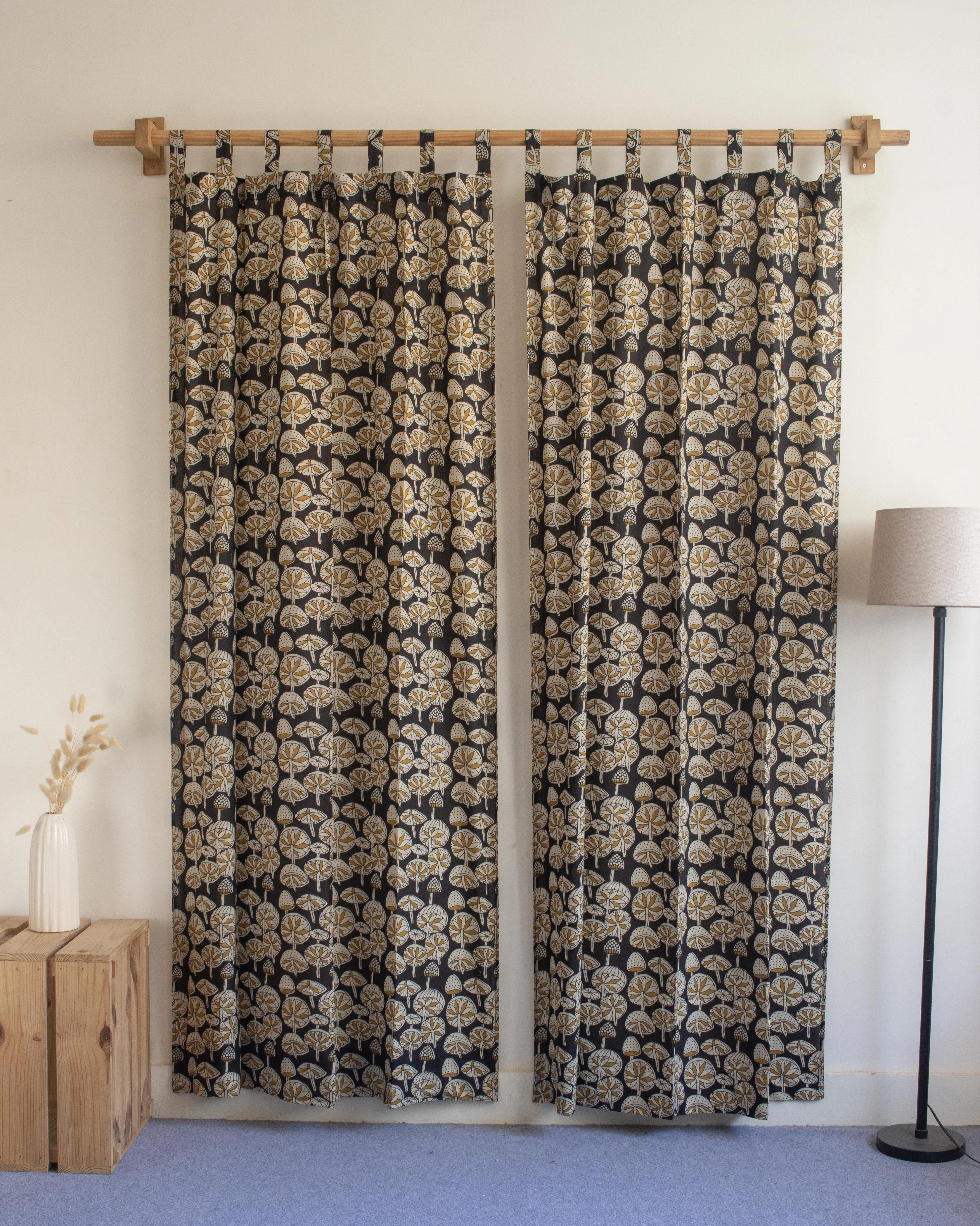 Floral Block Printed Best Curtains for Living Room - Image 2