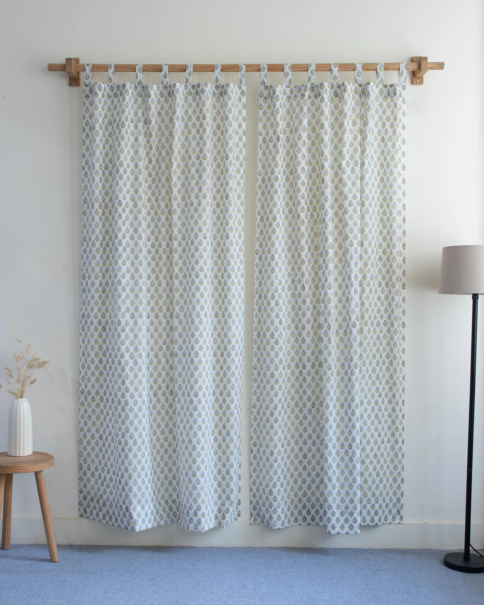 Block Printed Curtains Set for Bedroom | Home Decor - Image 2