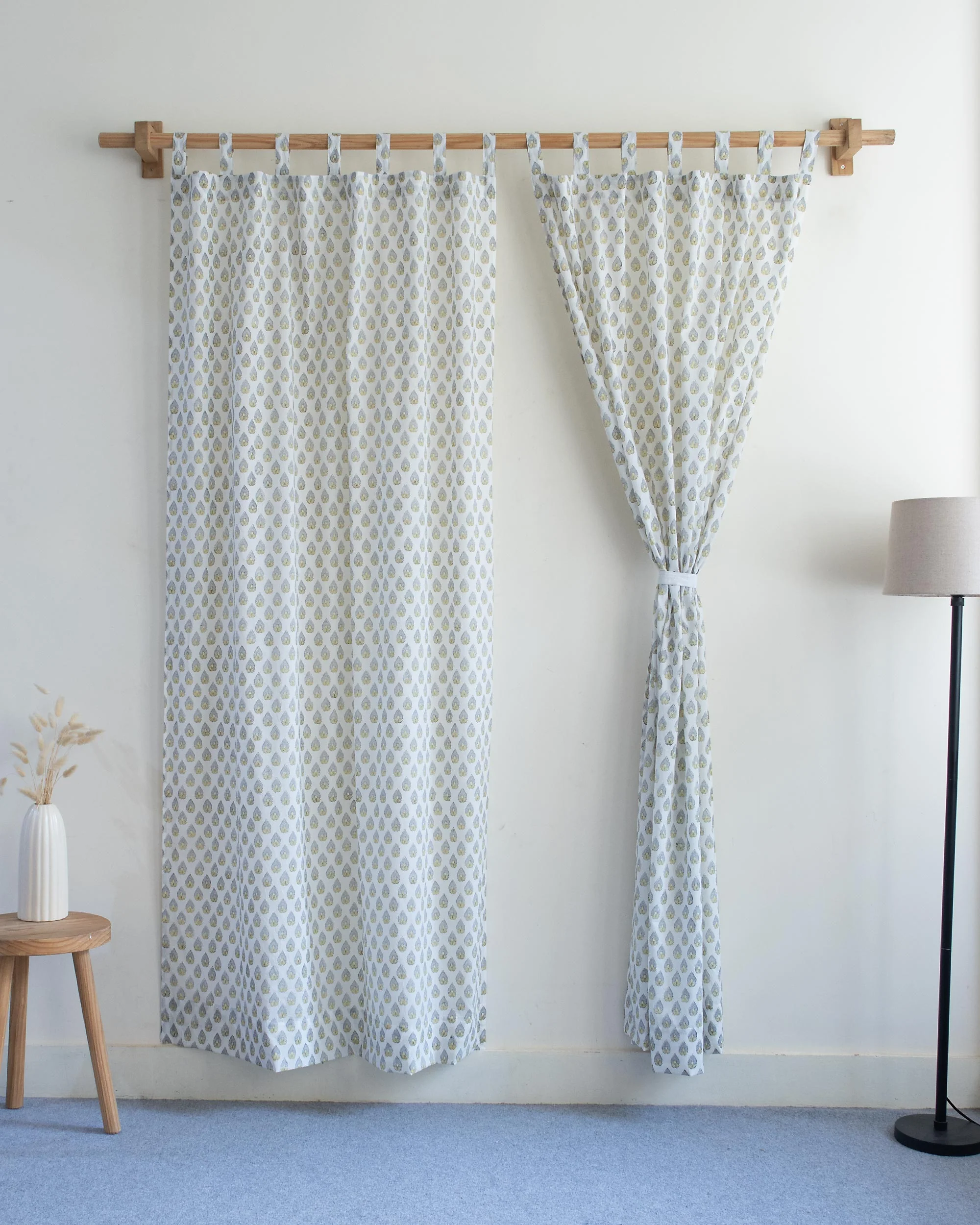 Block Printed Curtains Set for Bedroom | Home Decor - Image 3