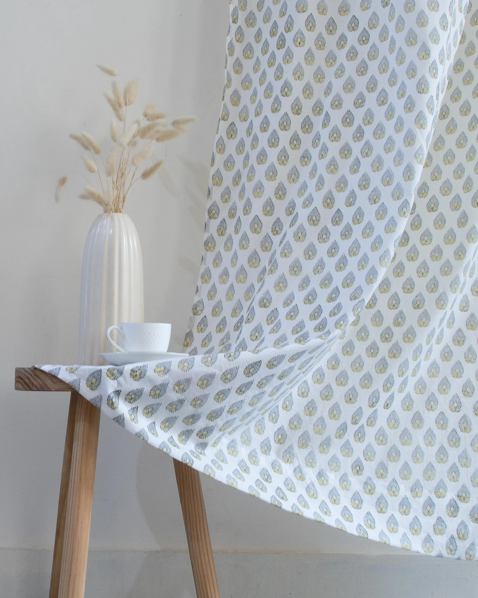 Block Printed Curtains Set for Bedroom | Home Decor - Image 4