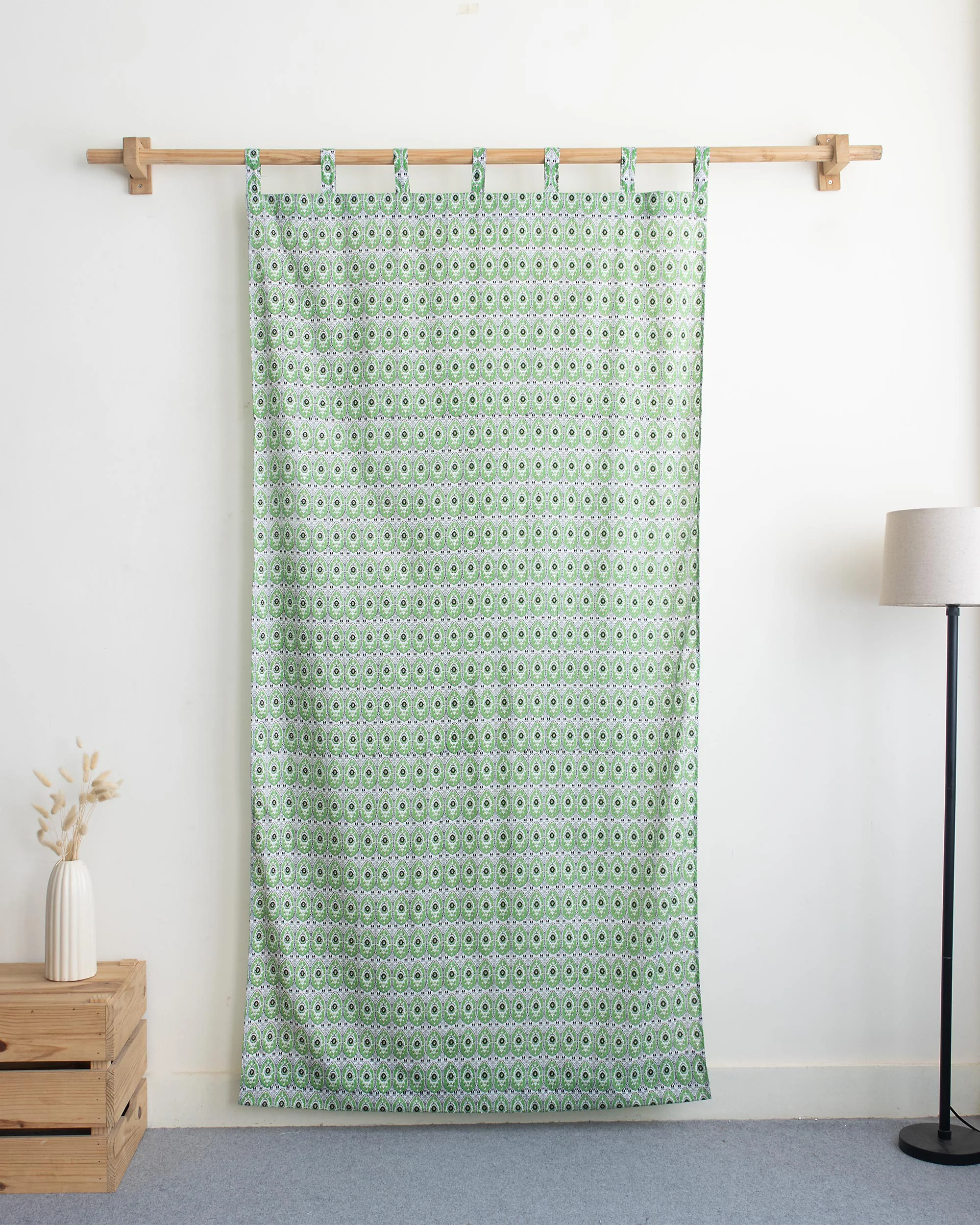 Premium Block Printed Pure Cotton Curtain - Image 5