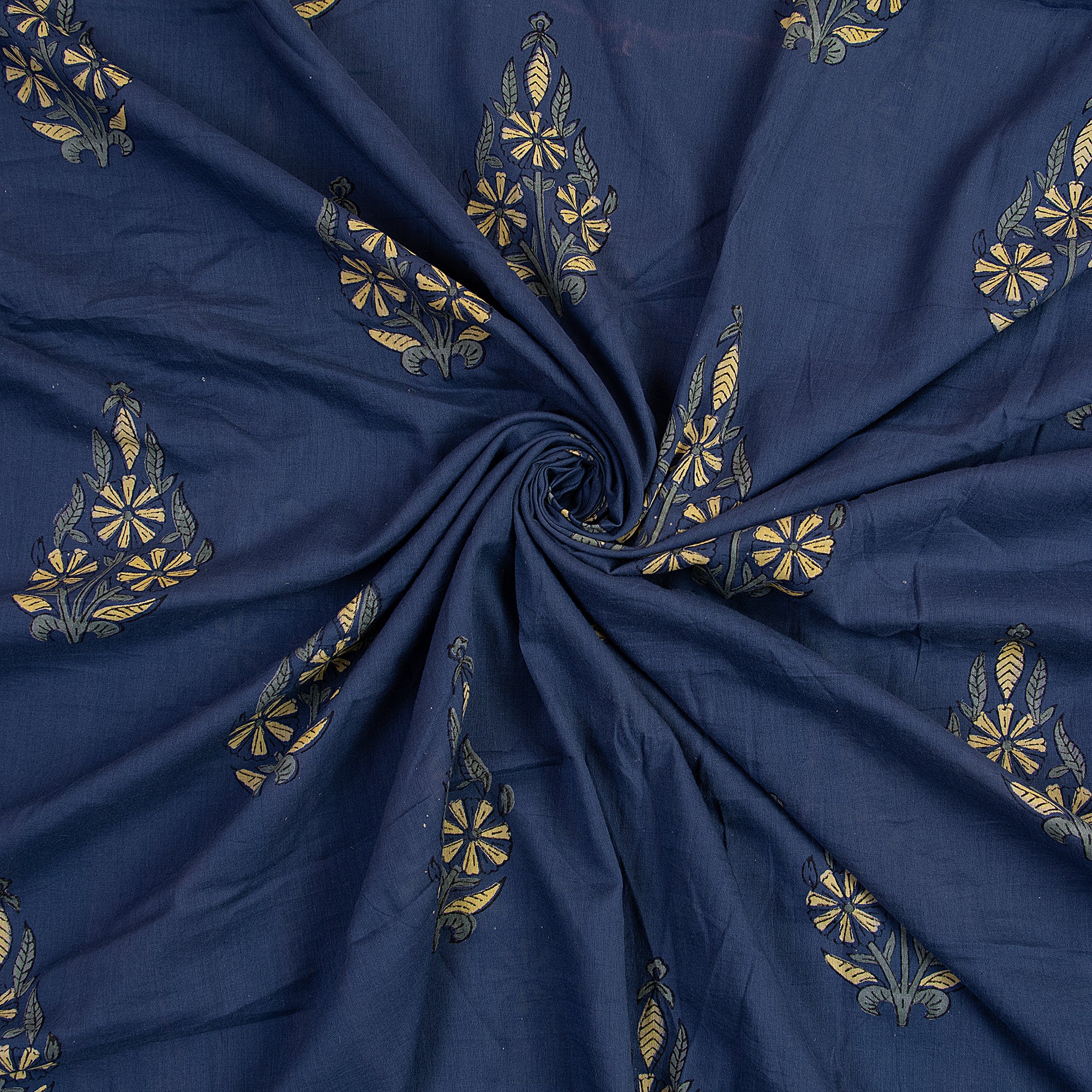 Boota Hand Block Print Dabu Fabric