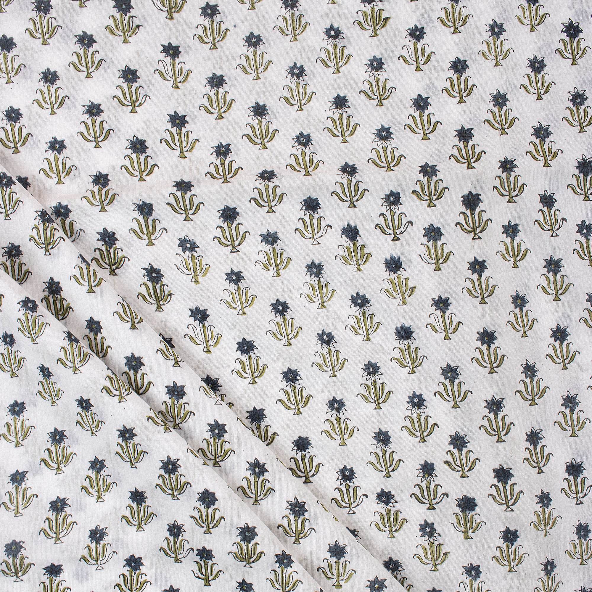 Booti Block Print Fabric Cloth For Dress Making