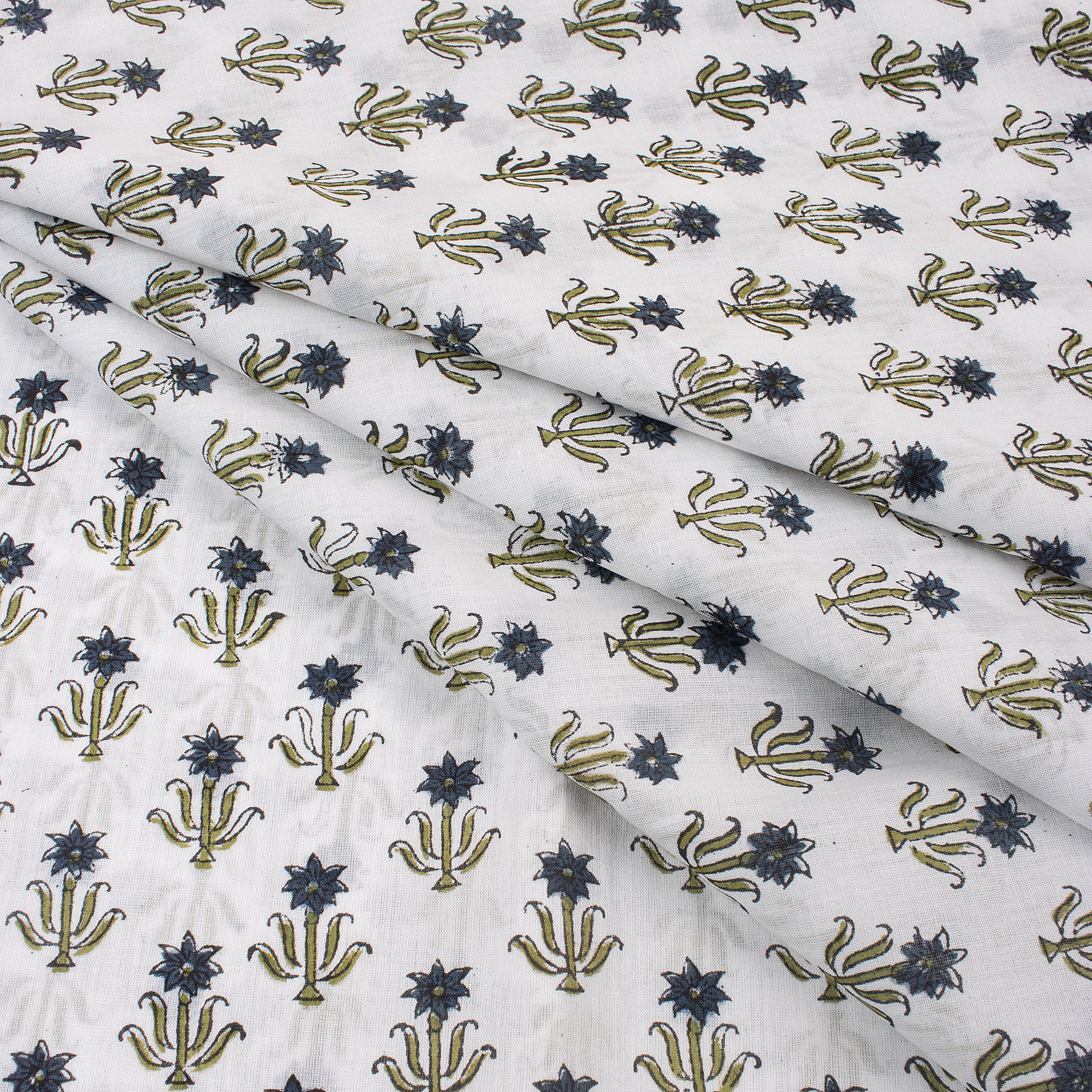 Booti Block Print Fabric Cloth For Dress Making - Image 2