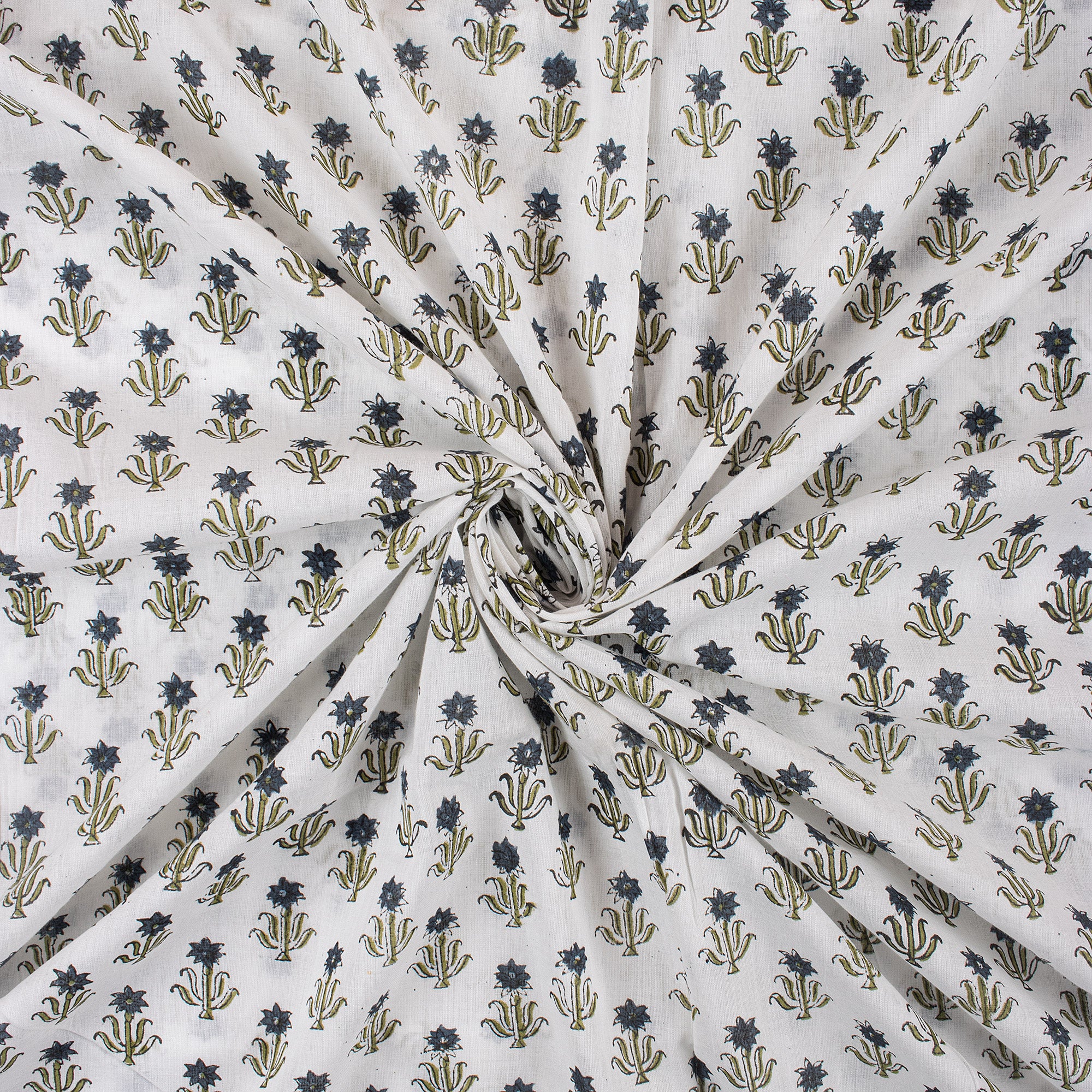 Booti Block Print Fabric Cloth For Dress Making - Image 4