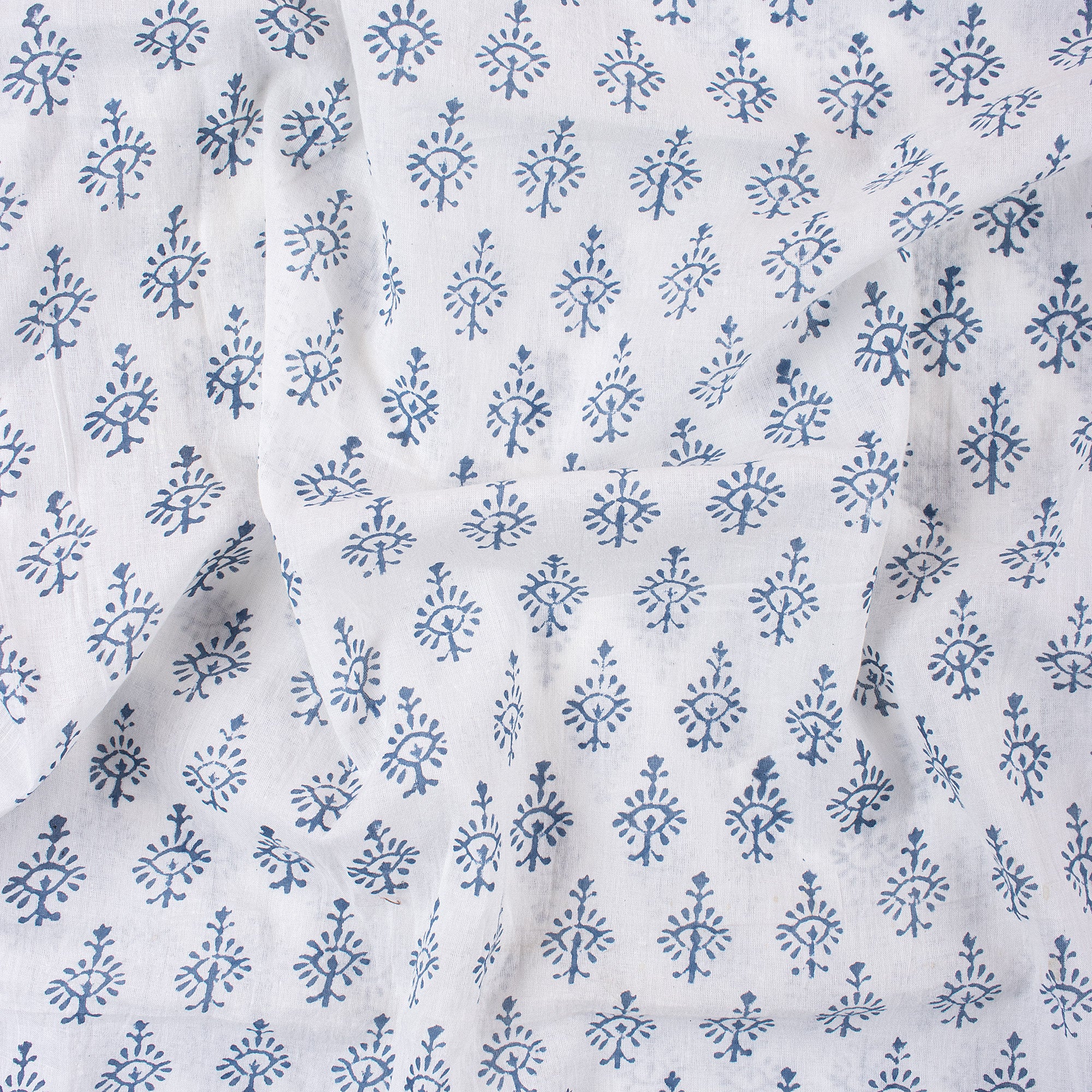 Booty Hand Block Print Fabric For Dress Material - Image 3