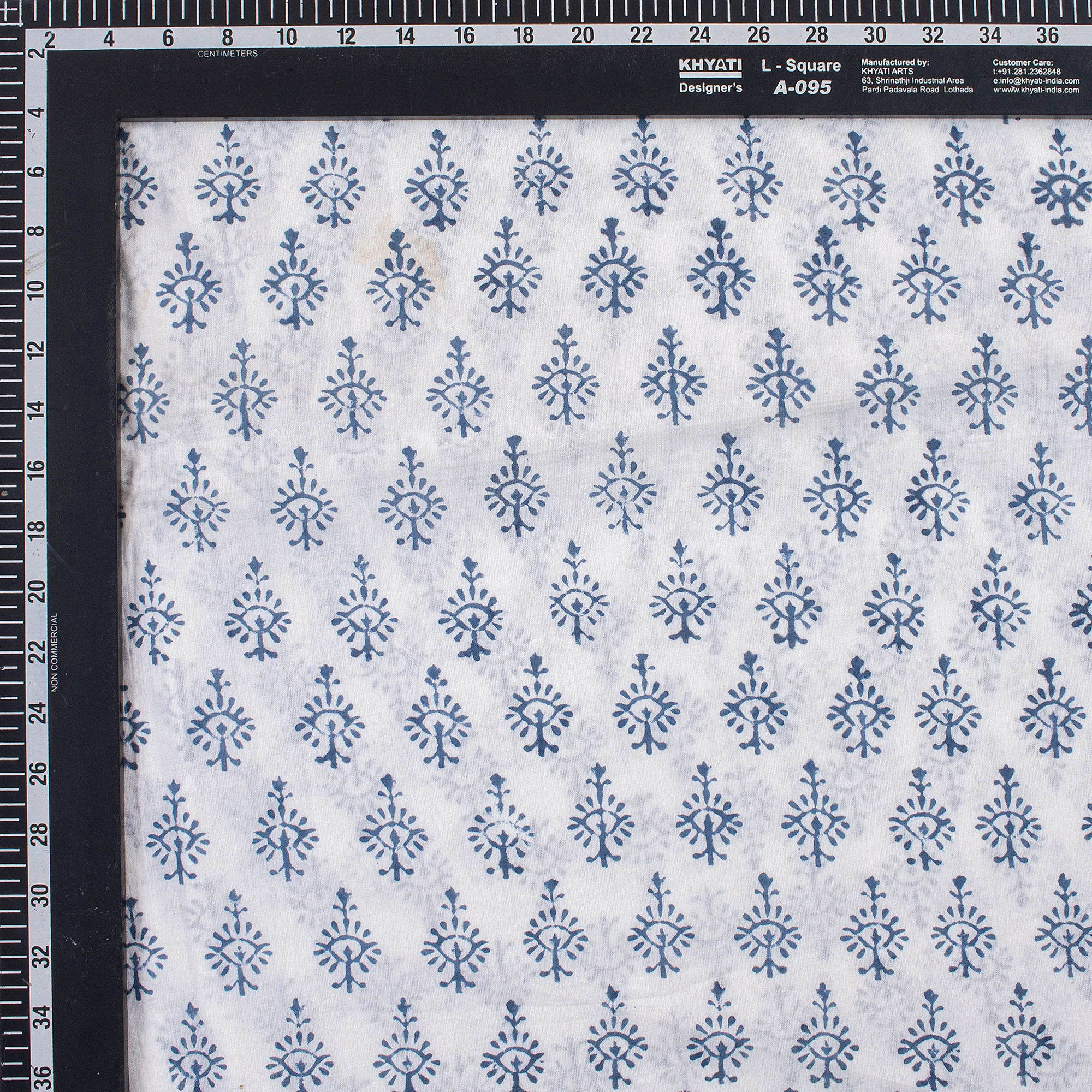 Booty Hand Block Print Fabric For Dress Material - Image 5
