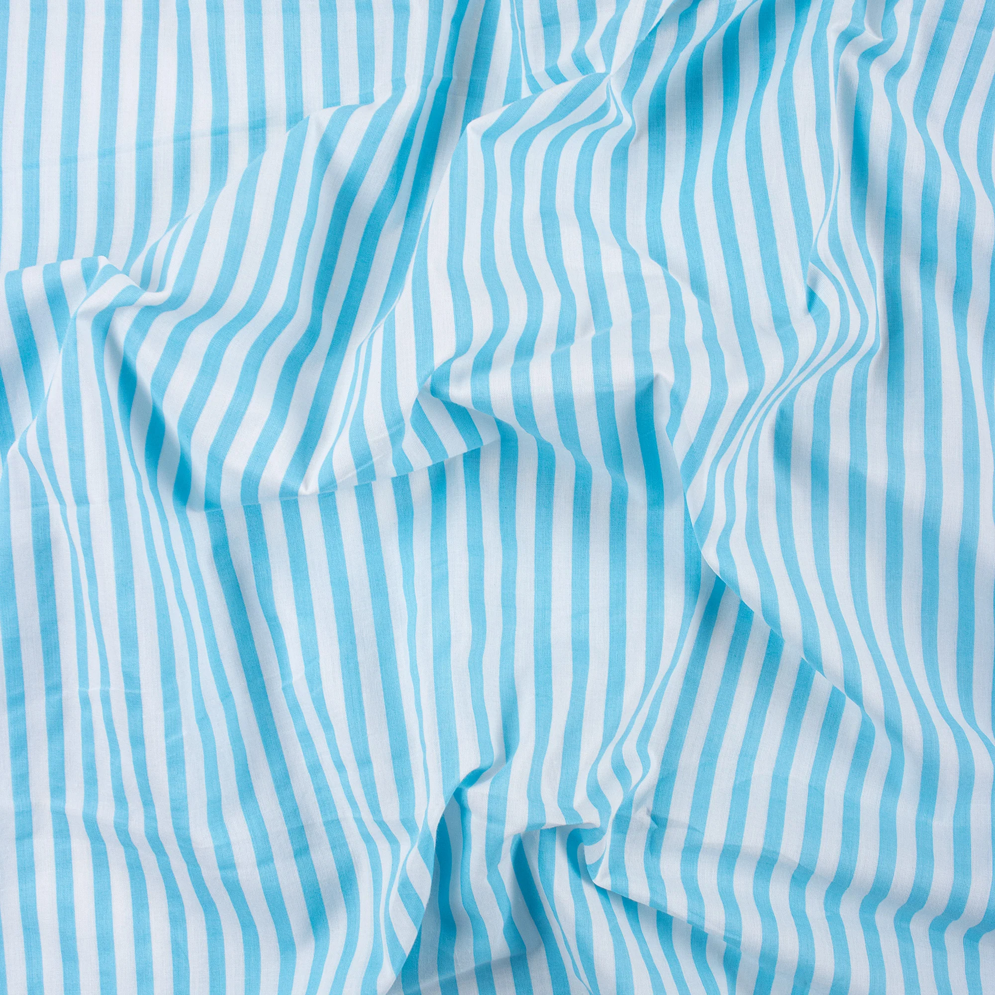 Cotton Striped Block Print Fabric - Image 3