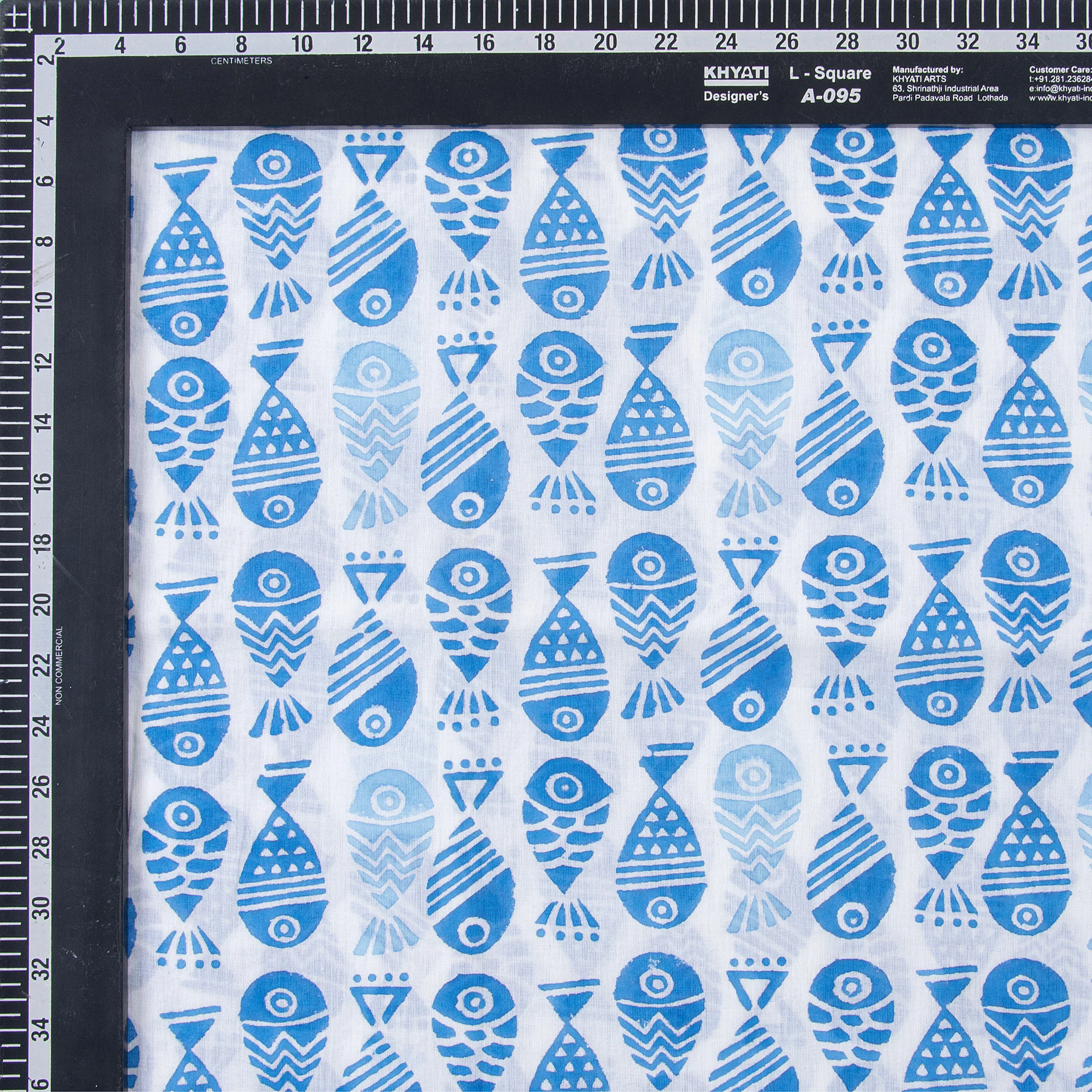Indian Hand Block Printed Fabric - Image 3