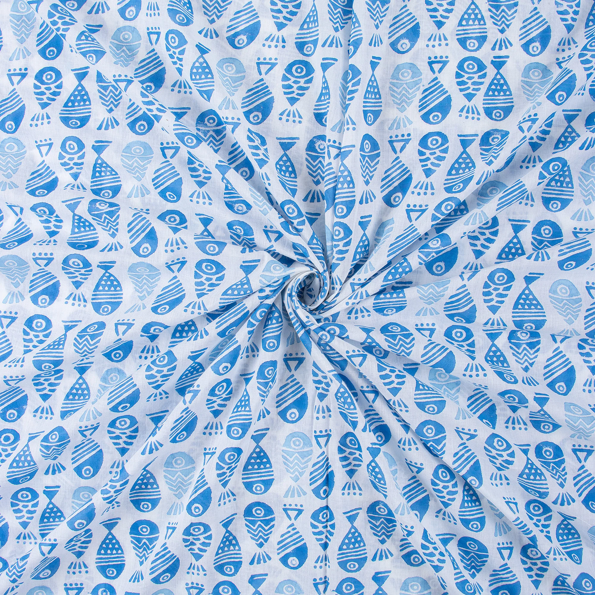 Indian Hand Block Printed Fabric - Image 4