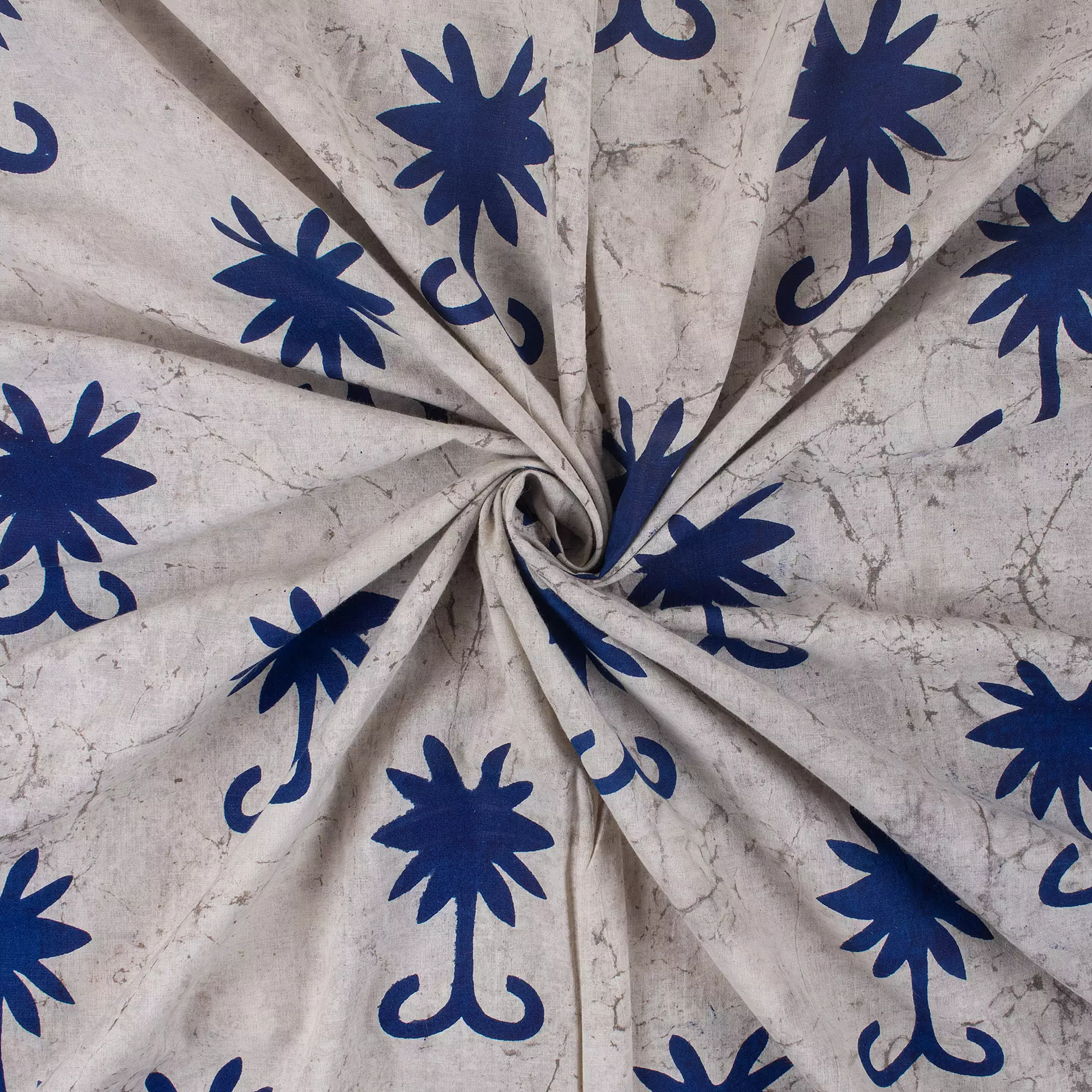 Floral Block Printed Kashish Fabric for Clothing - Image 2