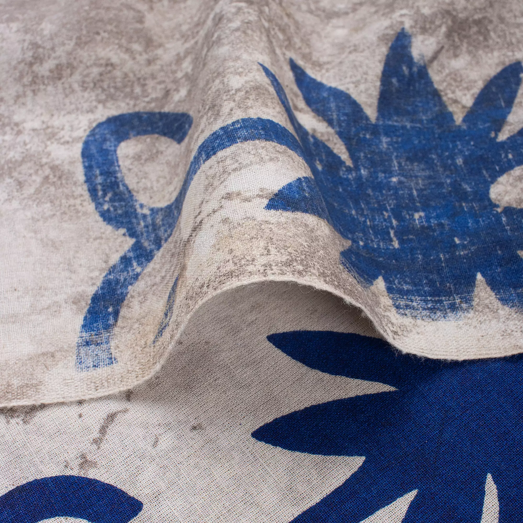 Floral Block Printed Kashish Fabric for Clothing - Image 3