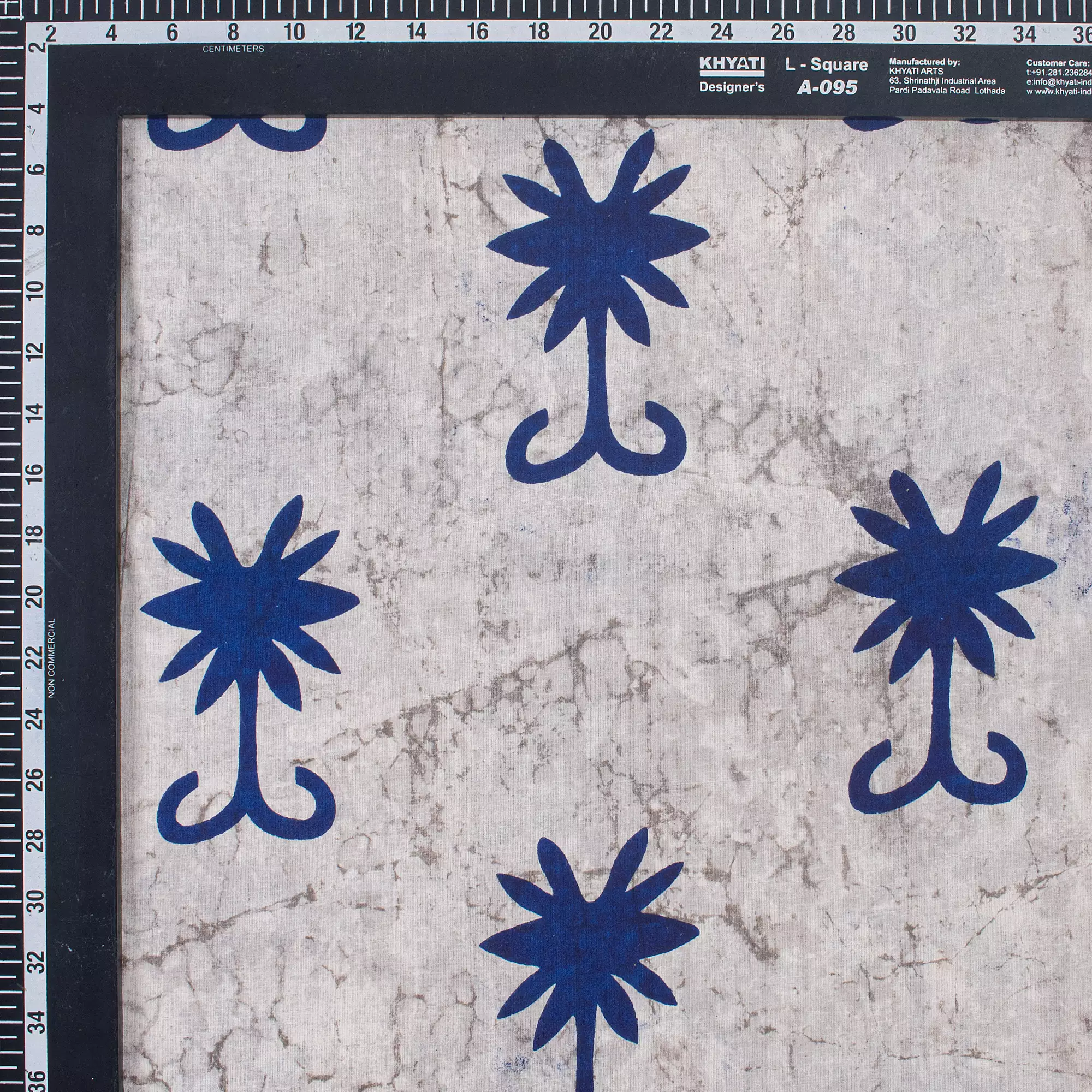 Floral Block Printed Kashish Fabric for Clothing - Image 4