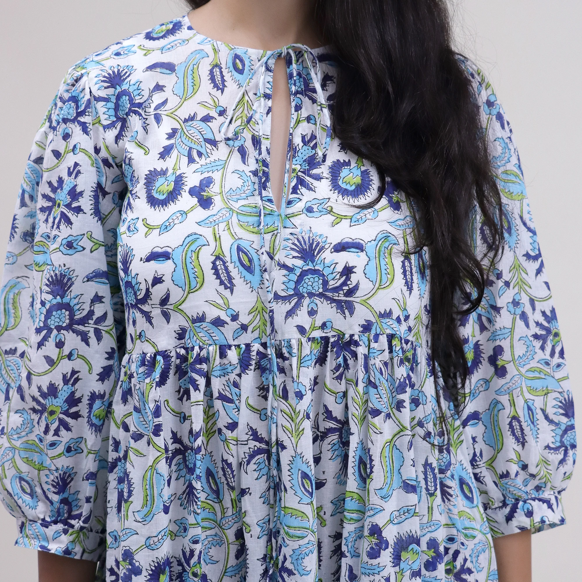 Floral Cotton Midi Dress For Summer - Image 2