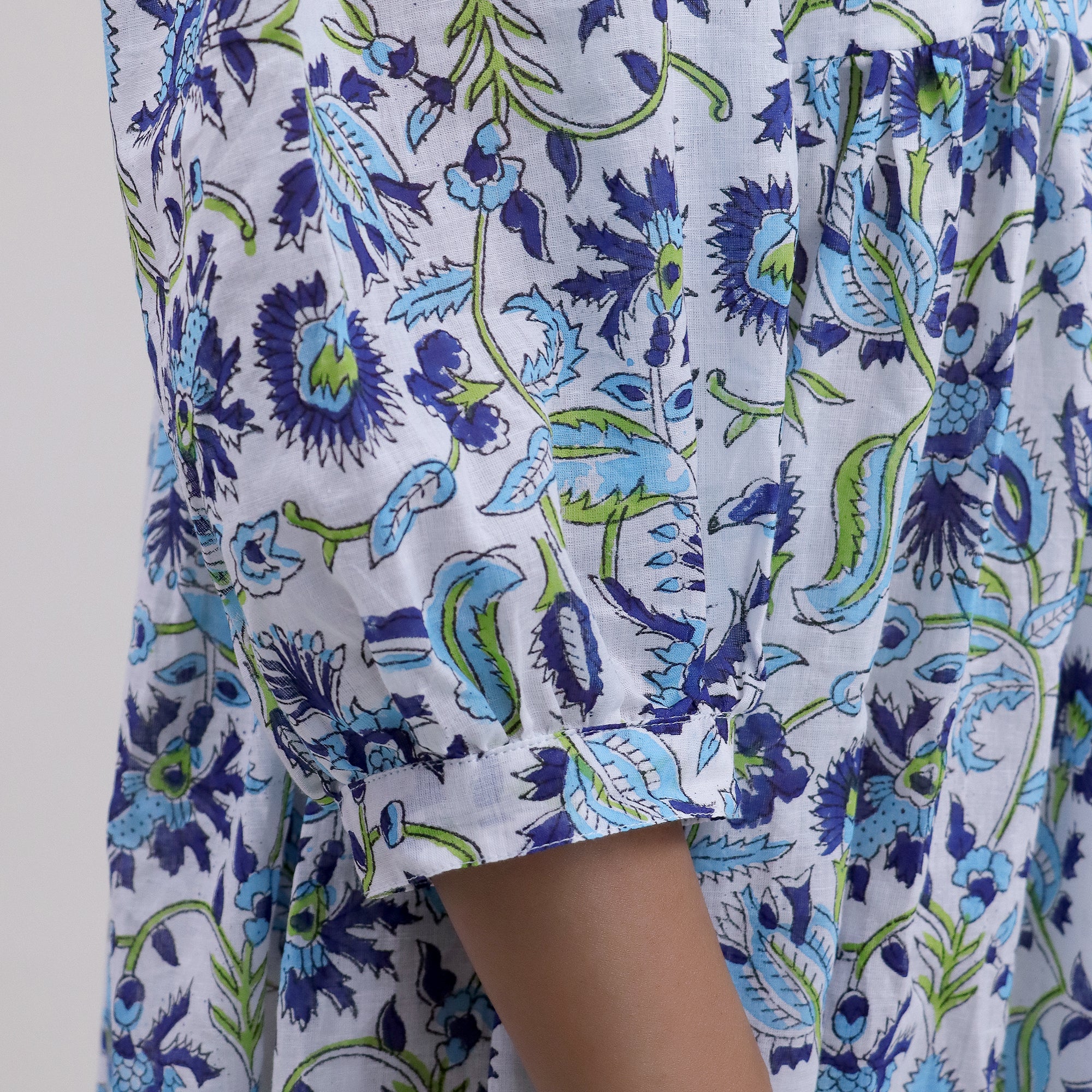 Floral Cotton Midi Dress For Summer - Image 3