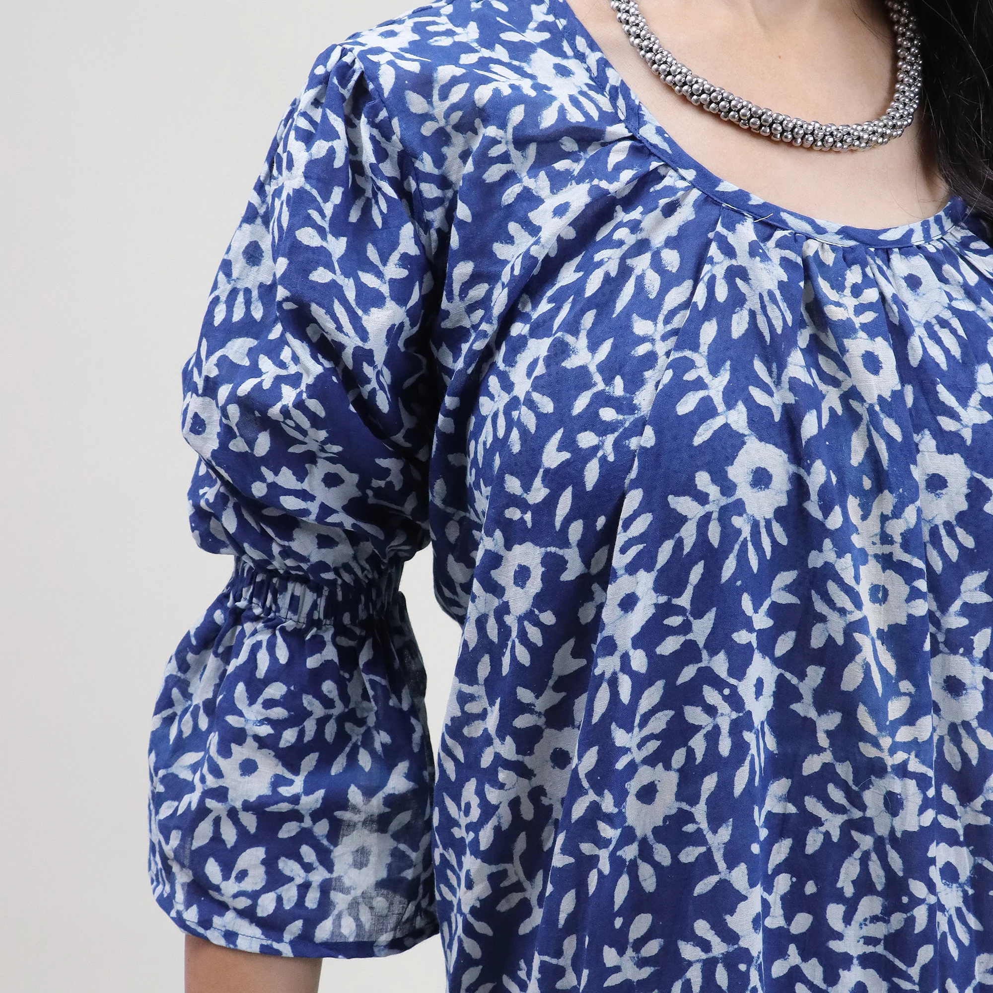 Floral Indian Casual Midi Dress for women - Image 2