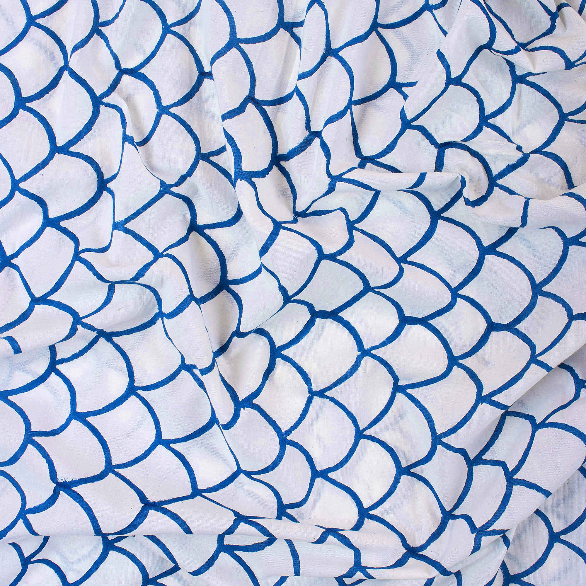 Geometrical Pure Cotton Hand Block Print Fabric - Image 3