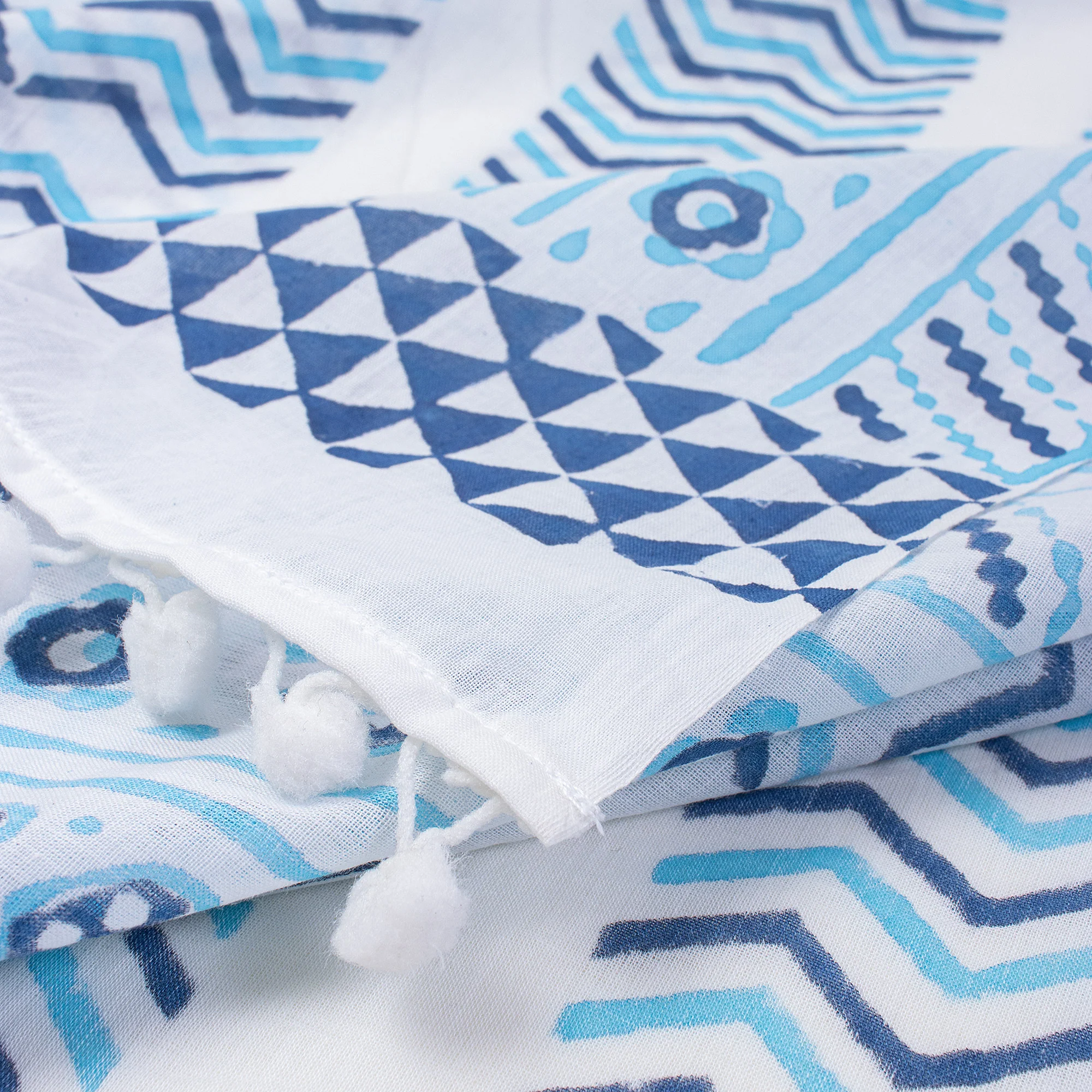 Hand Block Print Beach Sarong Wrap For Women - Image 5