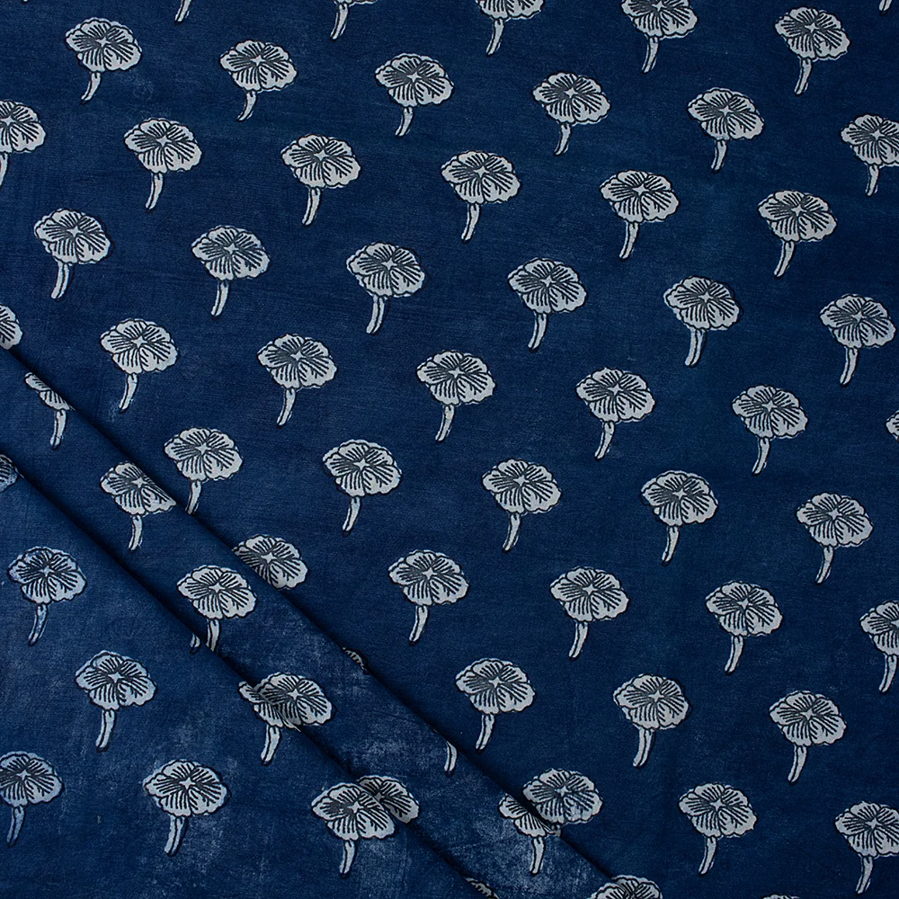 Booty Handprint Pure Cotton Indian Running Fabric Cloth for Kurti - Image 3