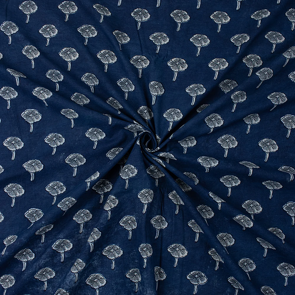 Booty Handprint Pure Cotton Indian Running Fabric Cloth for Kurti - Image 5