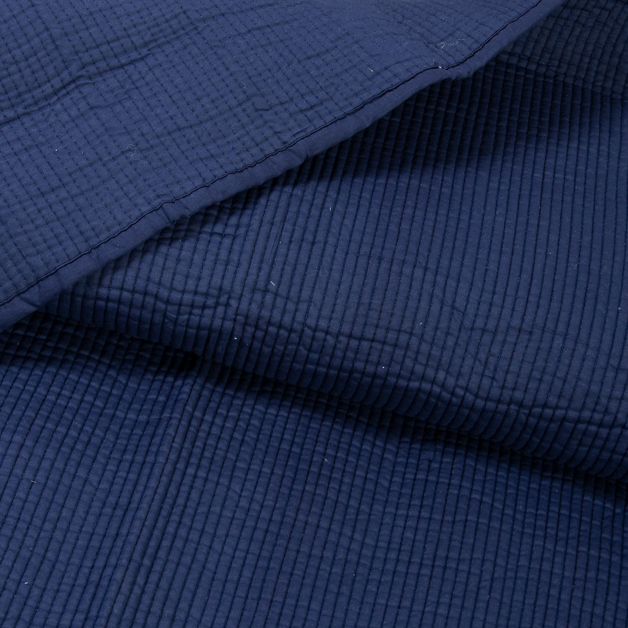 Solid Blue Hand Dyed Pure Cotton Machine Quilts - Image 4