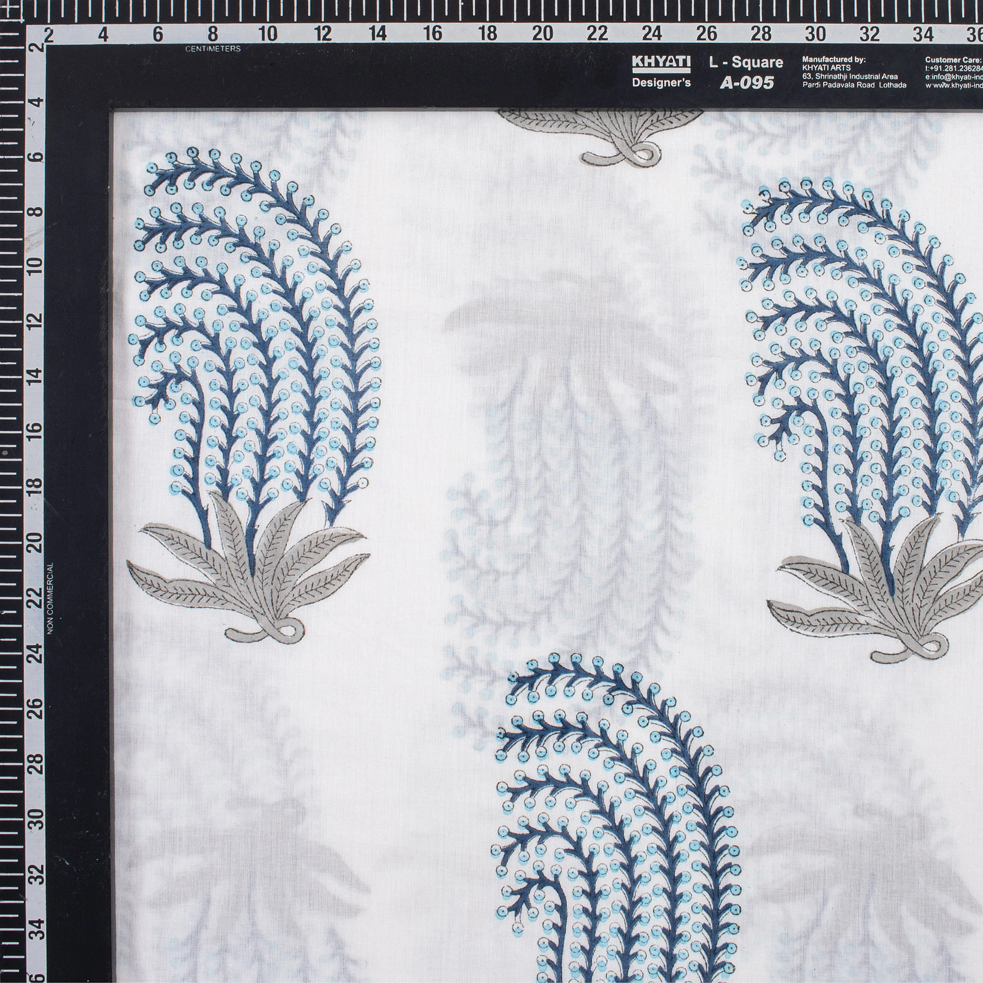 Hand Block Printed Pure Cotton Fabric - Image 5