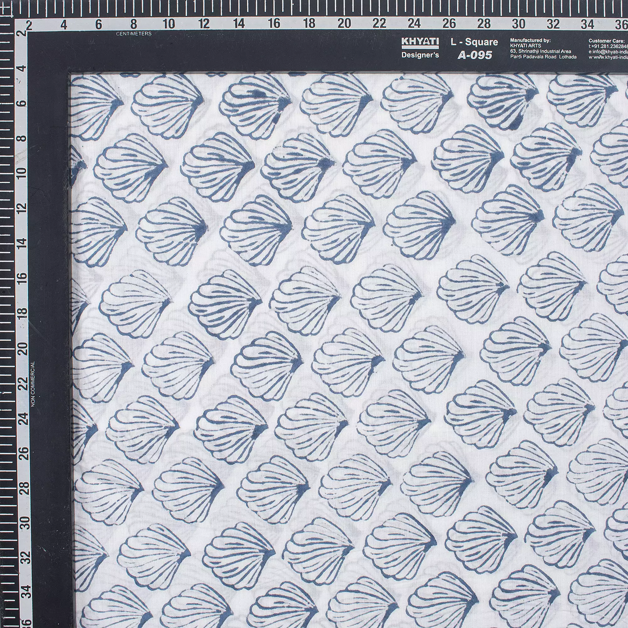 Hand Block Printed Cotton Fabric - Image 3